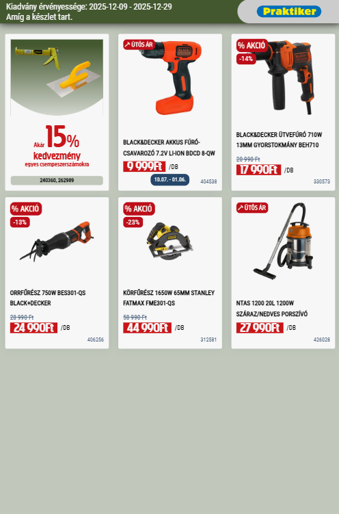 praktiker - Praktiker akciós újság, érvényes 12.09. - 12.29. - page: 8