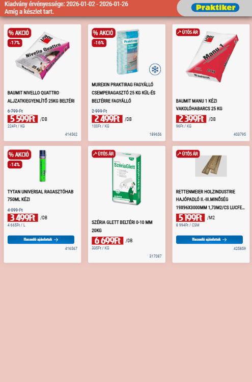 praktiker - Praktiker akciós újság, érvényes 01.02. - 01.26. - page: 10