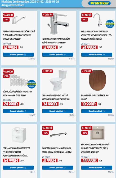 praktiker - Praktiker akciós újság, érvényes 01.02. - 01.26. - page: 8