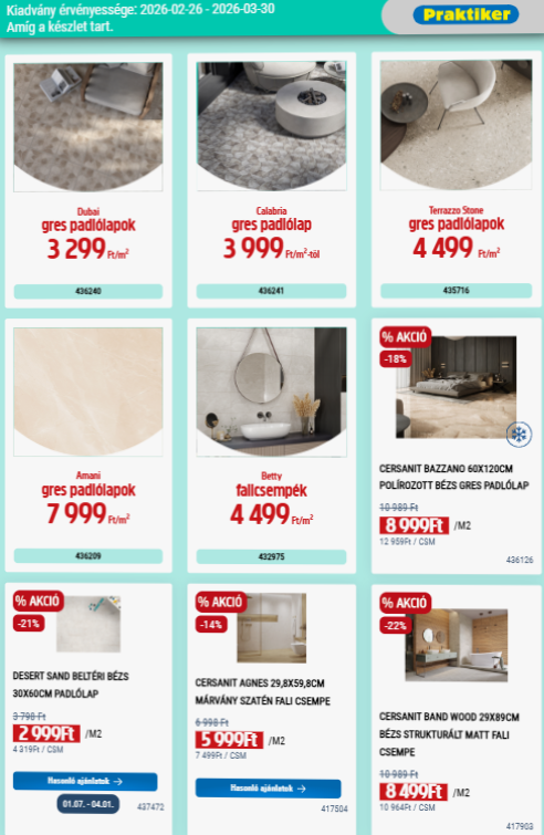 praktiker - Praktiker akciós újság, érvényes 2026.02.26. - 2026.03.30. - page: 8