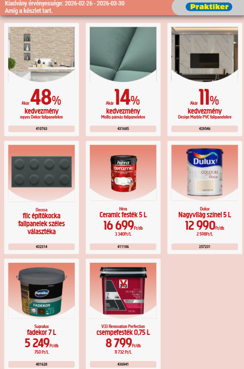 praktiker - Praktiker akciós újság, érvényes 2026.02.26. - 2026.03.30. - page: 7