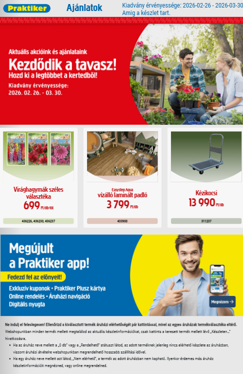 praktiker - Praktiker akciós újság, érvényes 2026.02.26. - 2026.03.30. - page: 1