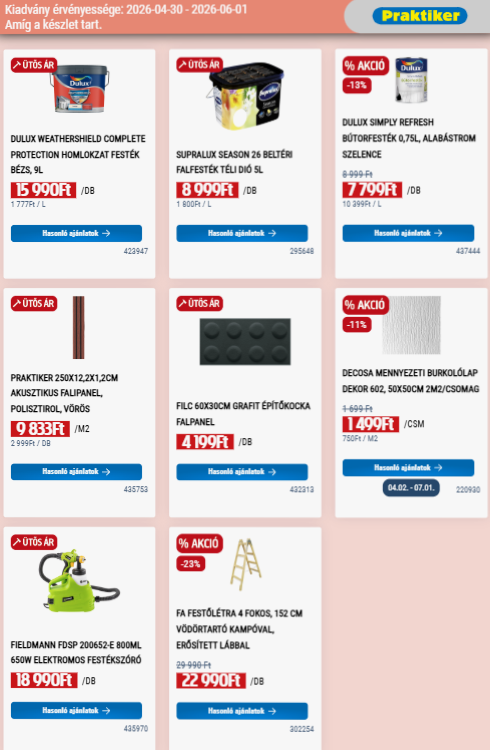 praktiker - Aktuális Praktiker szórólap érvényes csütörtöktől 2026.04.30.-től hétfőtől 2026.06.01.-ig - page: 5