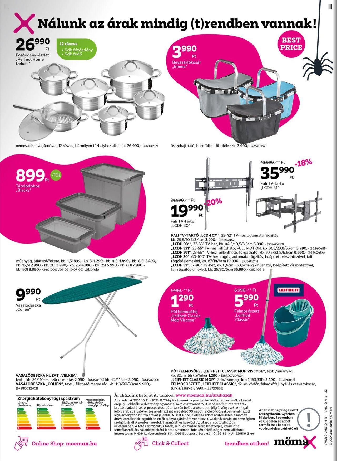 momax - Akciós újság új Mömax 2024.10.21. - 2024.11.03. - page: 32