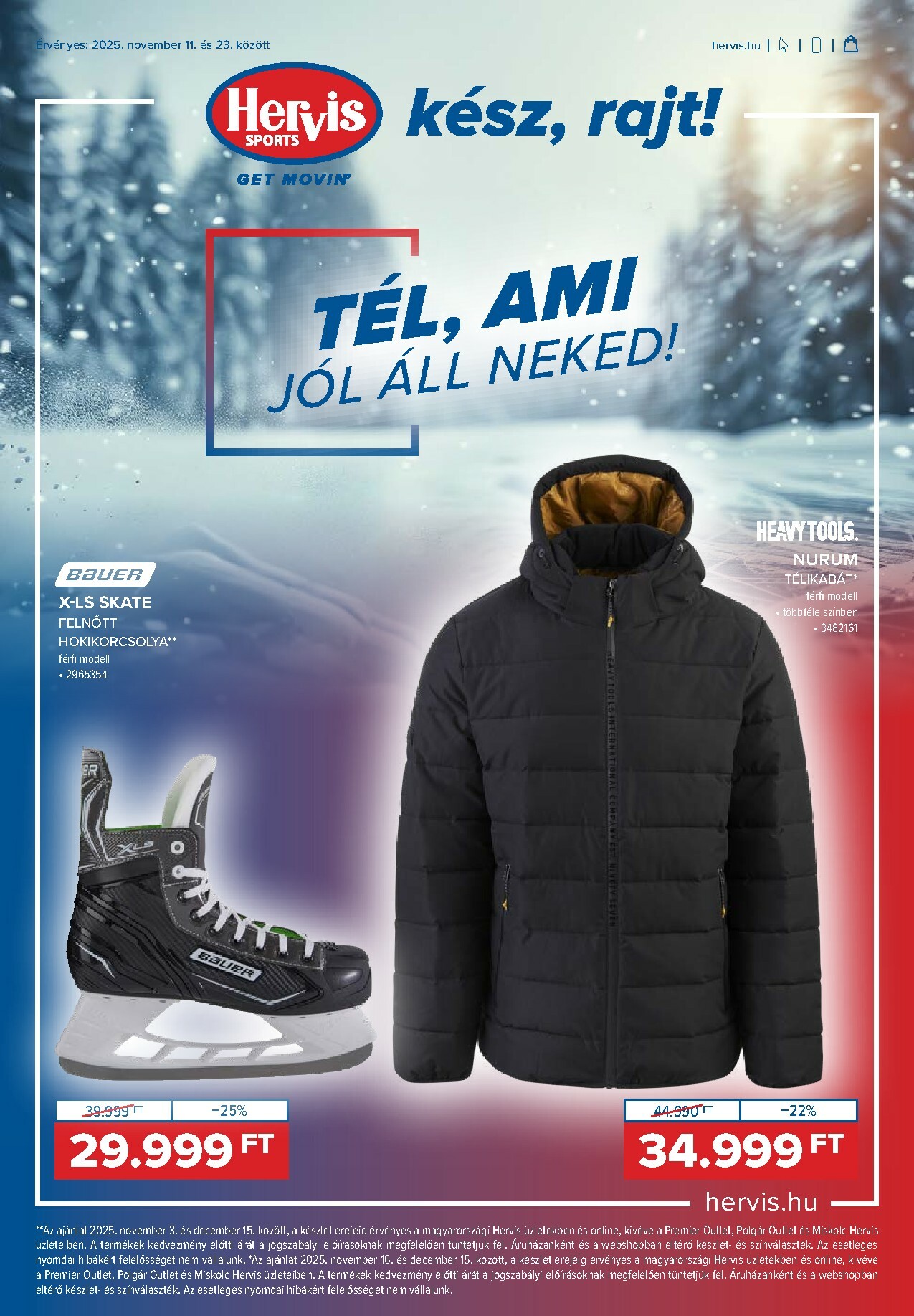 hervis - Hervis akciós újság, érvényes 11.11. - 11.23. - page: 1