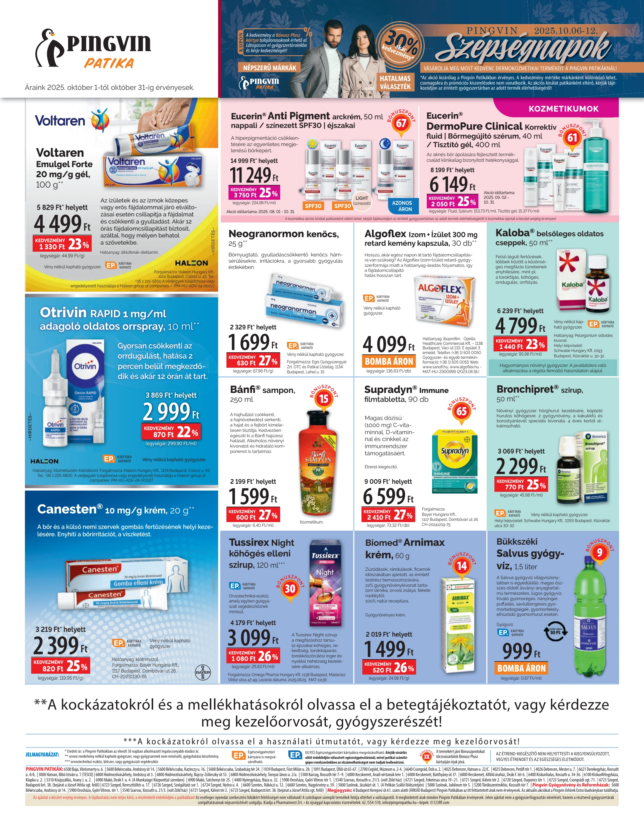 pingvin-patika - Pingvin Patika - Árhírek akciós újság, érvényes 10.01. - 10.31. - page: 8