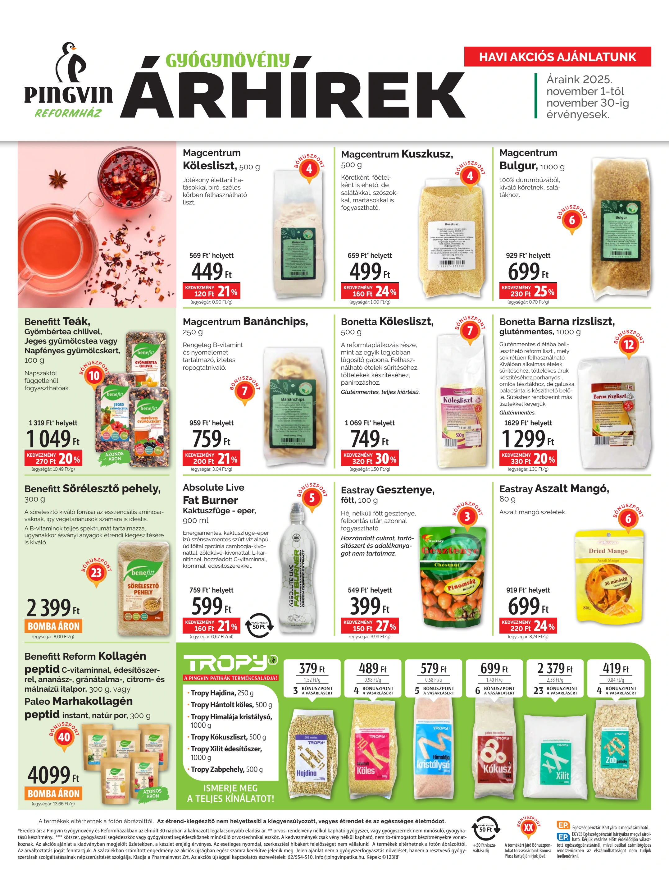 pingvin-patika - Pingvin Patika - Reformház Árhírek akciós újság, érvényes 11.01. - 11.30. - page: 4