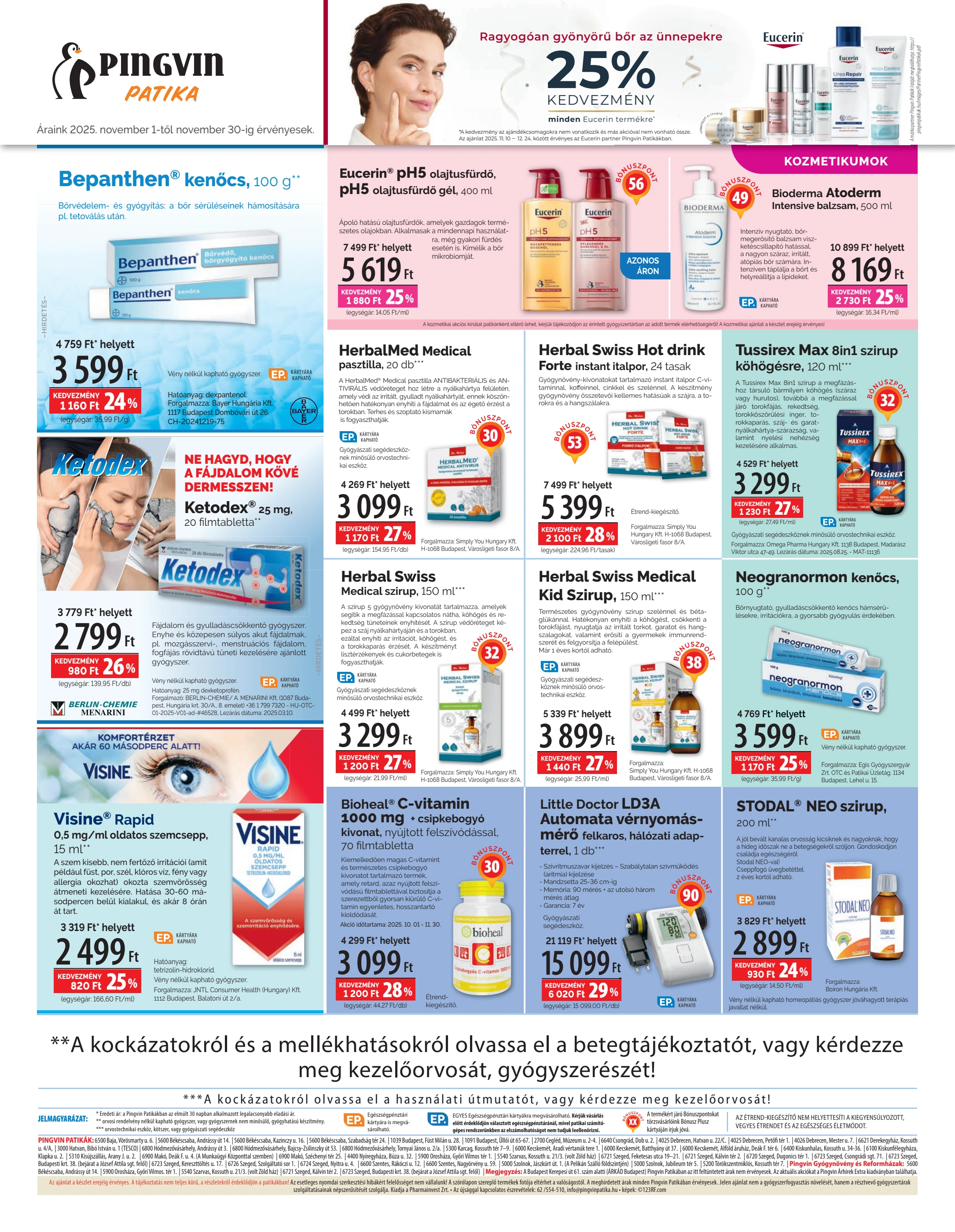 pingvin-patika - Pingvin Patika - Árhírek akciós újság, érvényes 11.01. - 11.30. - page: 8