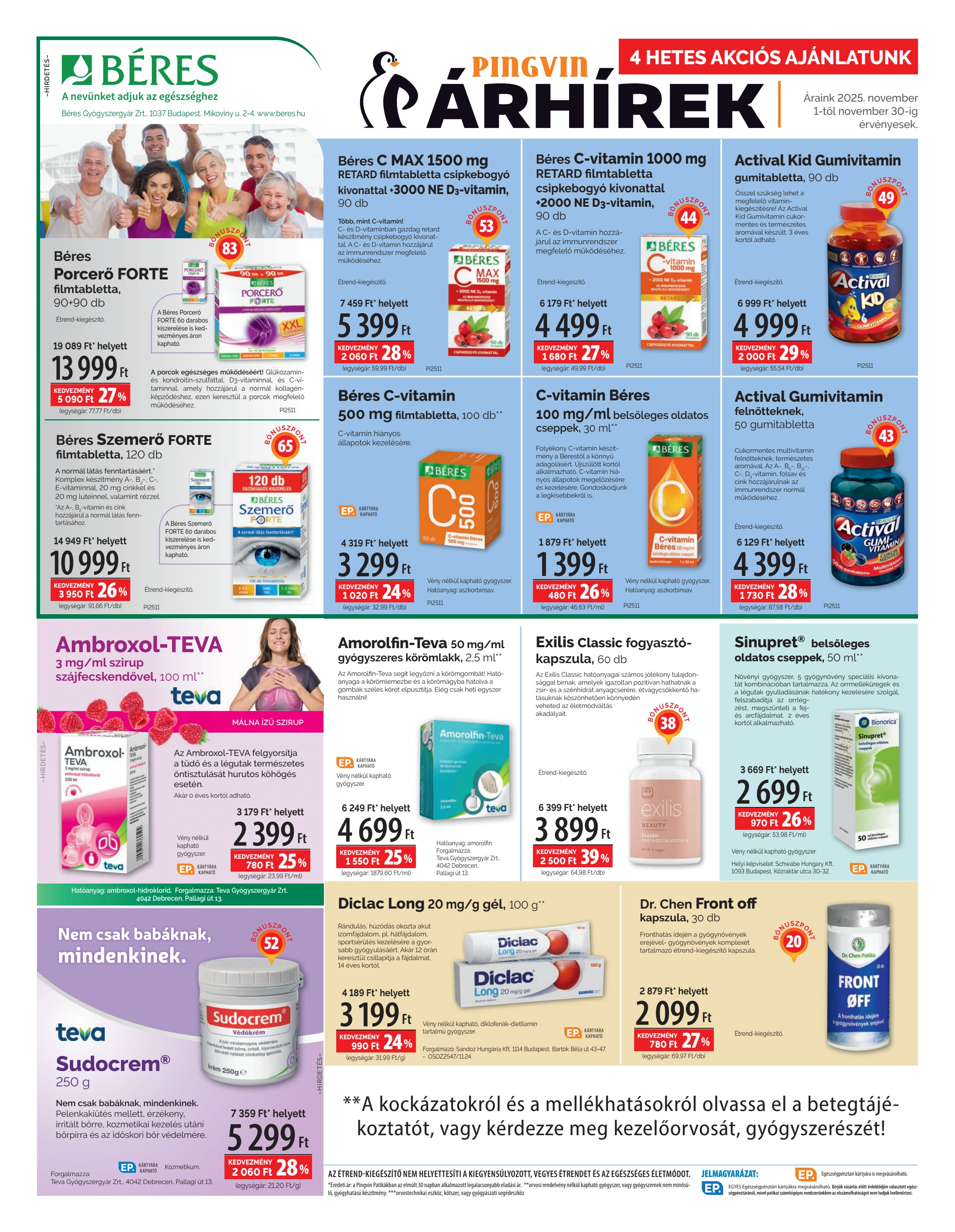 pingvin-patika - Pingvin Patika - Árhírek akciós újság, érvényes 11.01. - 11.30. - page: 2