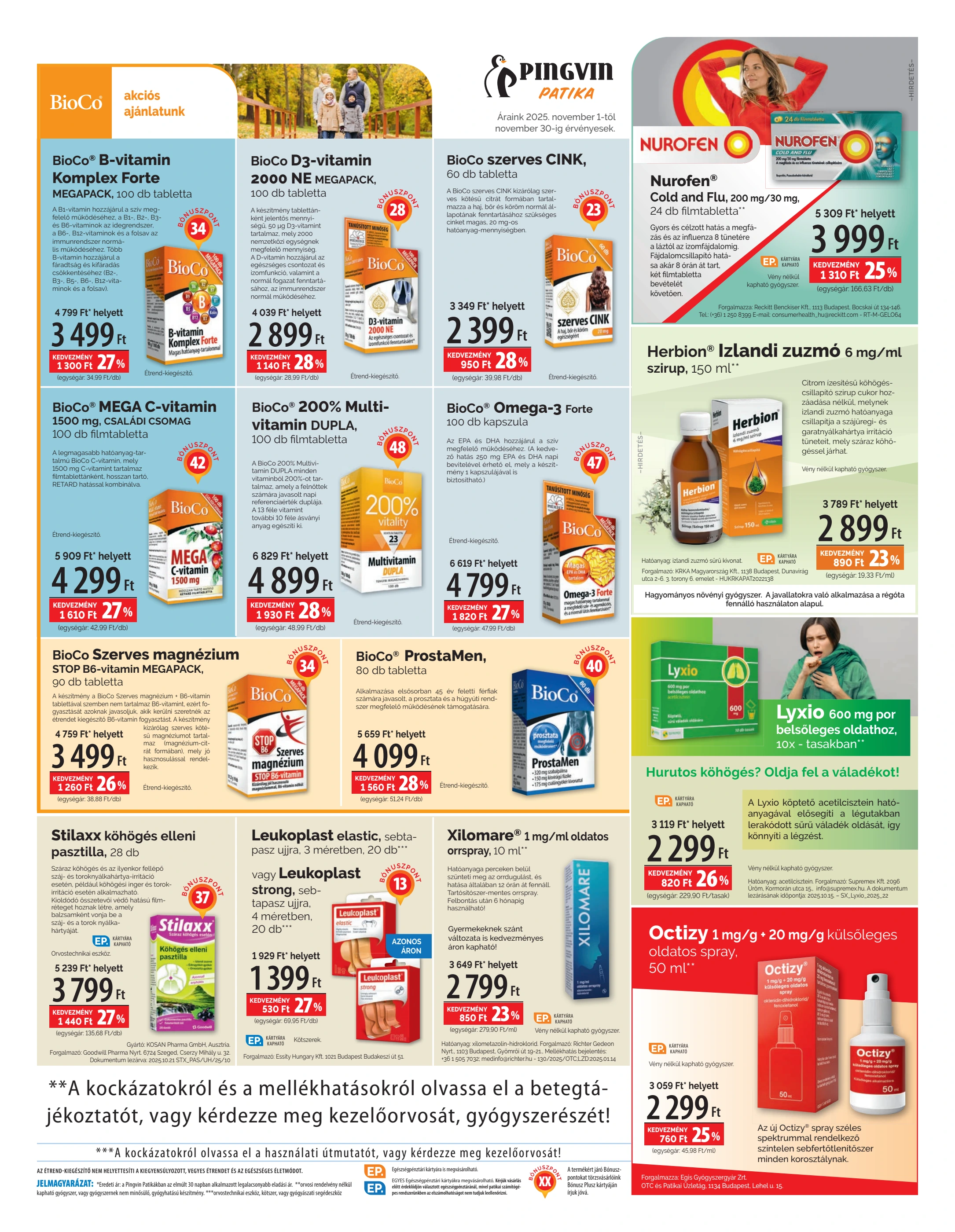 pingvin-patika - Pingvin Patika - Árhírek akciós újság, érvényes 11.01. - 11.30. - page: 7