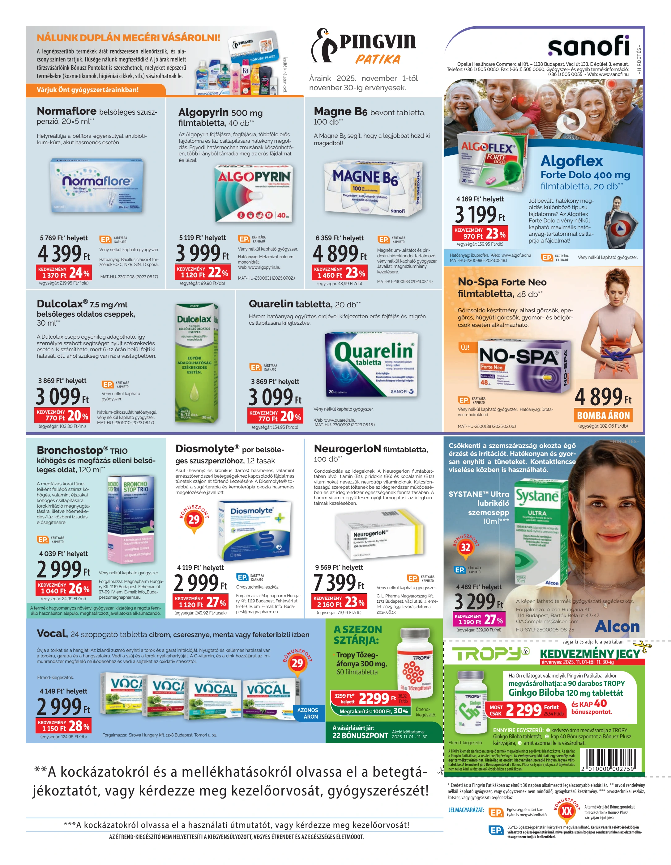 pingvin-patika - Pingvin Patika - Árhírek akciós újság, érvényes 11.01. - 11.30. - page: 3