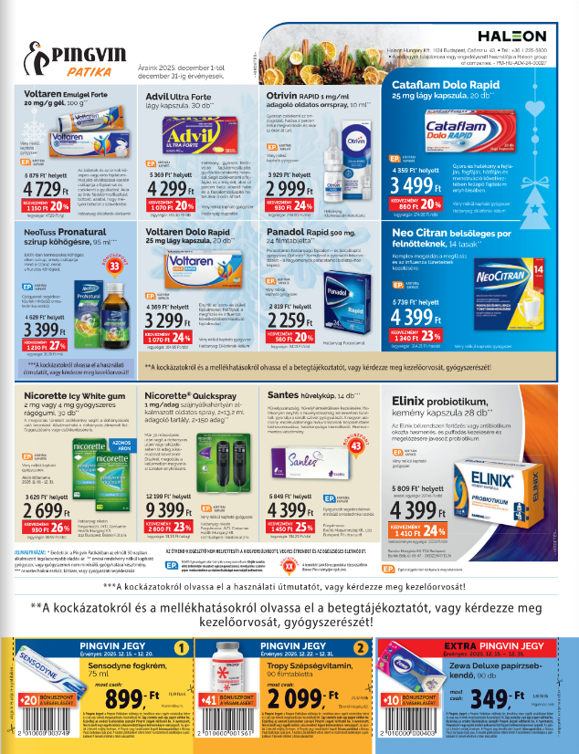 pingvin-patika - Pingvin Patika - Árhírek akciós újság, érvényes 12.01. - 12.31. - page: 5