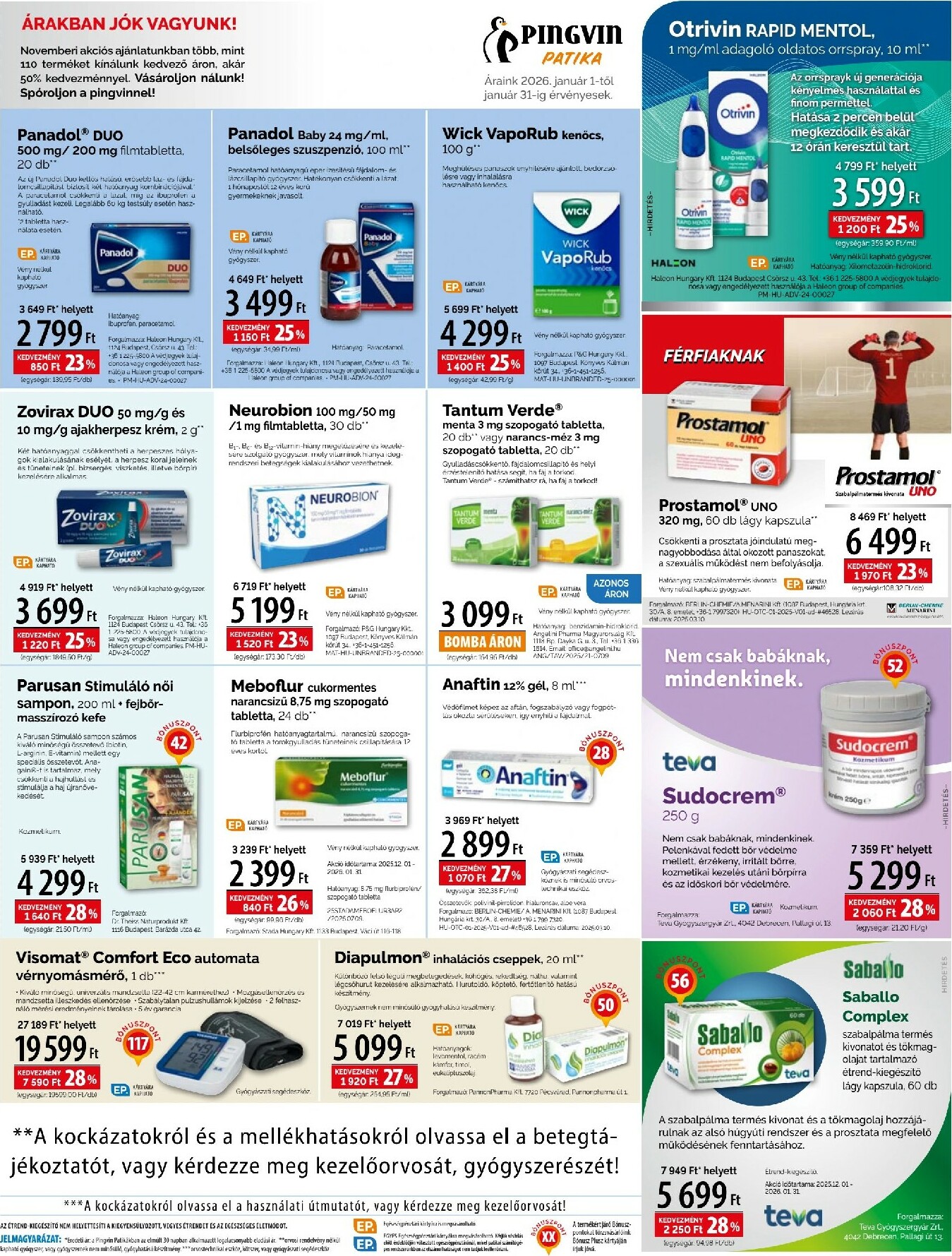 pingvin-patika - Pingvin Patika akciós újság, érvényes 01.01. - 01.31. - page: 7