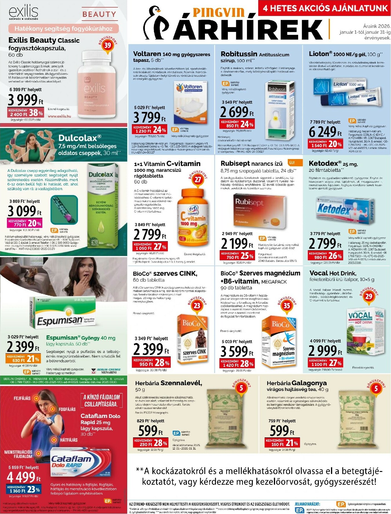 pingvin-patika - Pingvin Patika akciós újság, érvényes 01.01. - 01.31. - page: 5