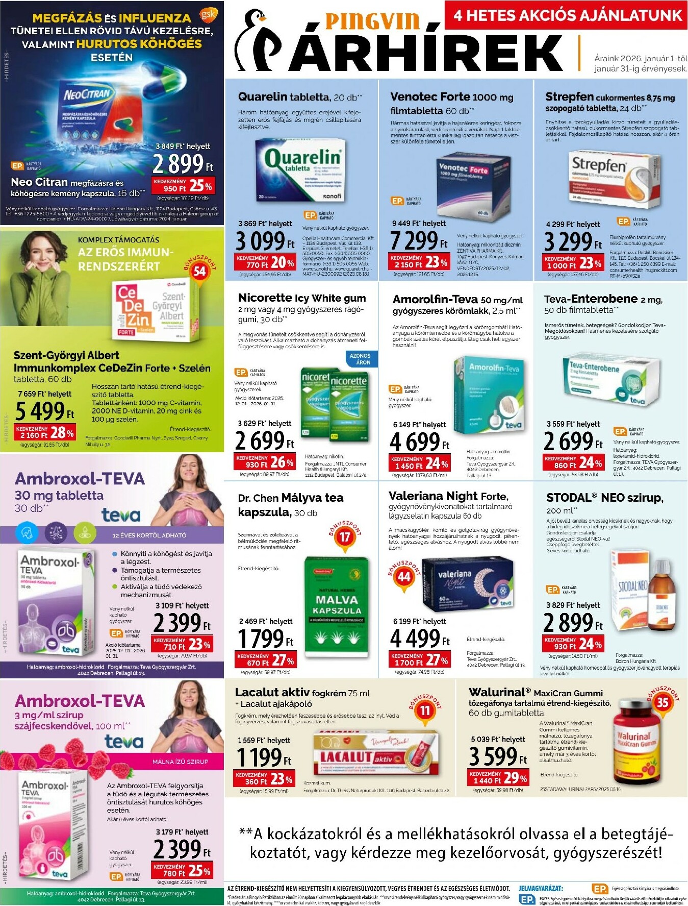 pingvin-patika - Pingvin Patika akciós újság, érvényes 01.01. - 01.31. - page: 8