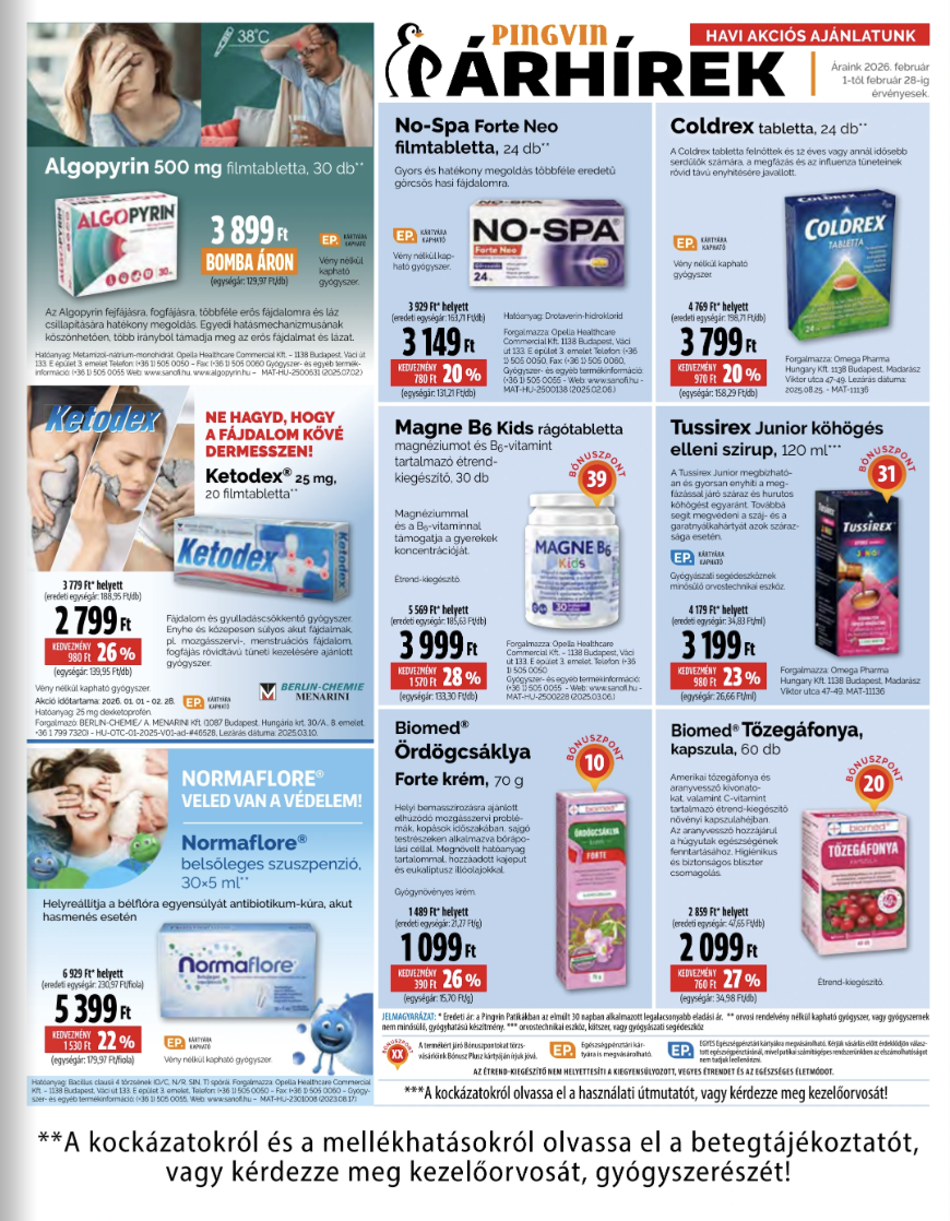 pingvin-patika - Pingvin Patika akciós újság, érvényes 2026.02.01. - 2026.02.28. - page: 9