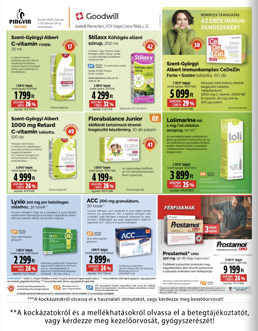 pingvin-patika - Pingvin Patika akciós újság, érvényes 2026.02.01. - 2026.02.28. - page: 6