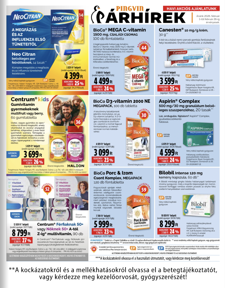 pingvin-patika - Pingvin Patika akciós újság, érvényes 2026.02.01. - 2026.02.28. - page: 7