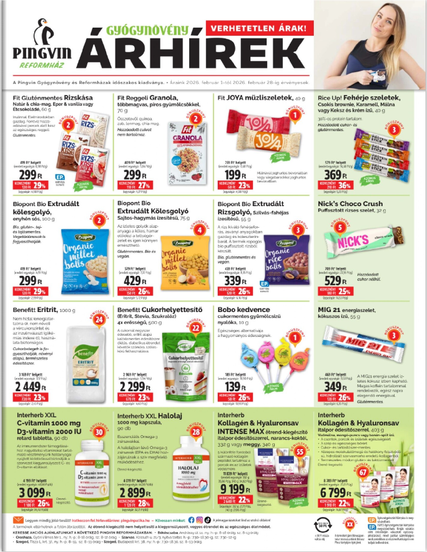 pingvin-patika - Pingvin Patika - Árhírek akciós újság, érvényes 2026.02.01. - 2026.02.28. - page: 1