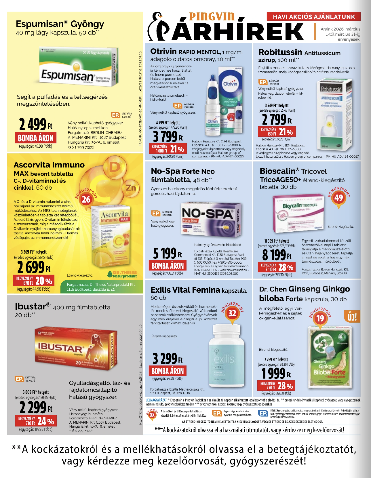 pingvin-patika - Pingvin Patika akciós újság, érvényes 2026.03.01. - 2026.03.31. - page: 2