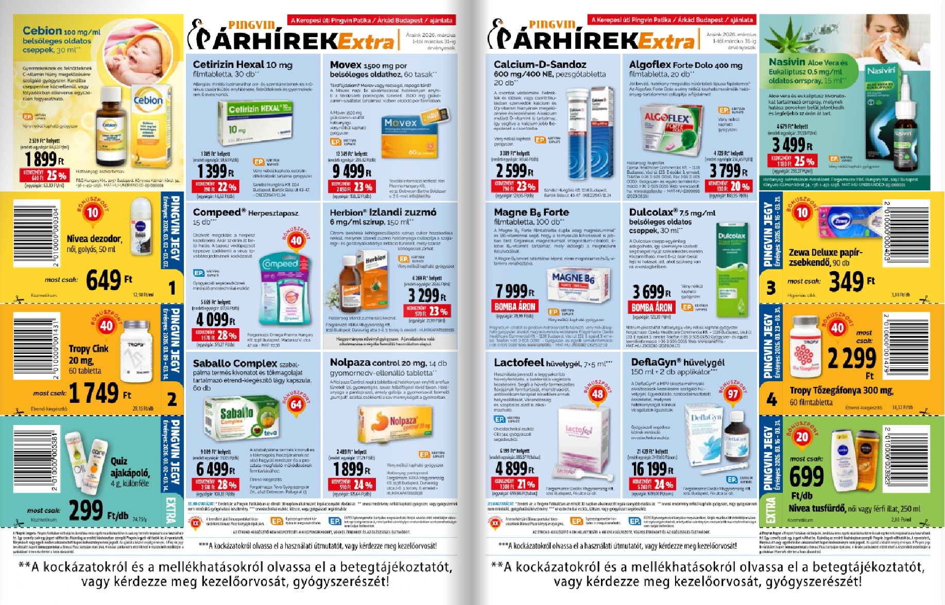 pingvin-patika - Pingvin Patika - Extra akciós újság, érvényes 2026.03.01. - 2026.03.31. - page: 3