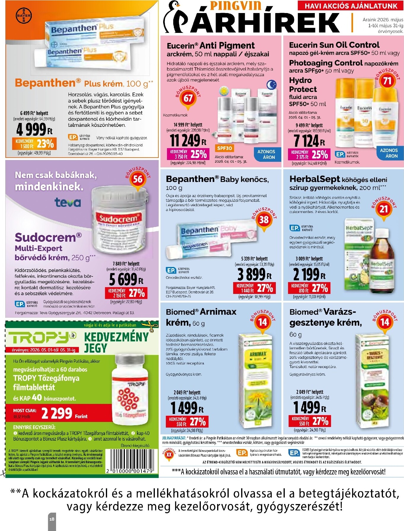 pingvin-patika - Aktuális Pingvin Patika - Magazin szórólap érvényes péntektől 2026.05.01.-től vasárnaptól 2026.05.31.-ig - page: 18