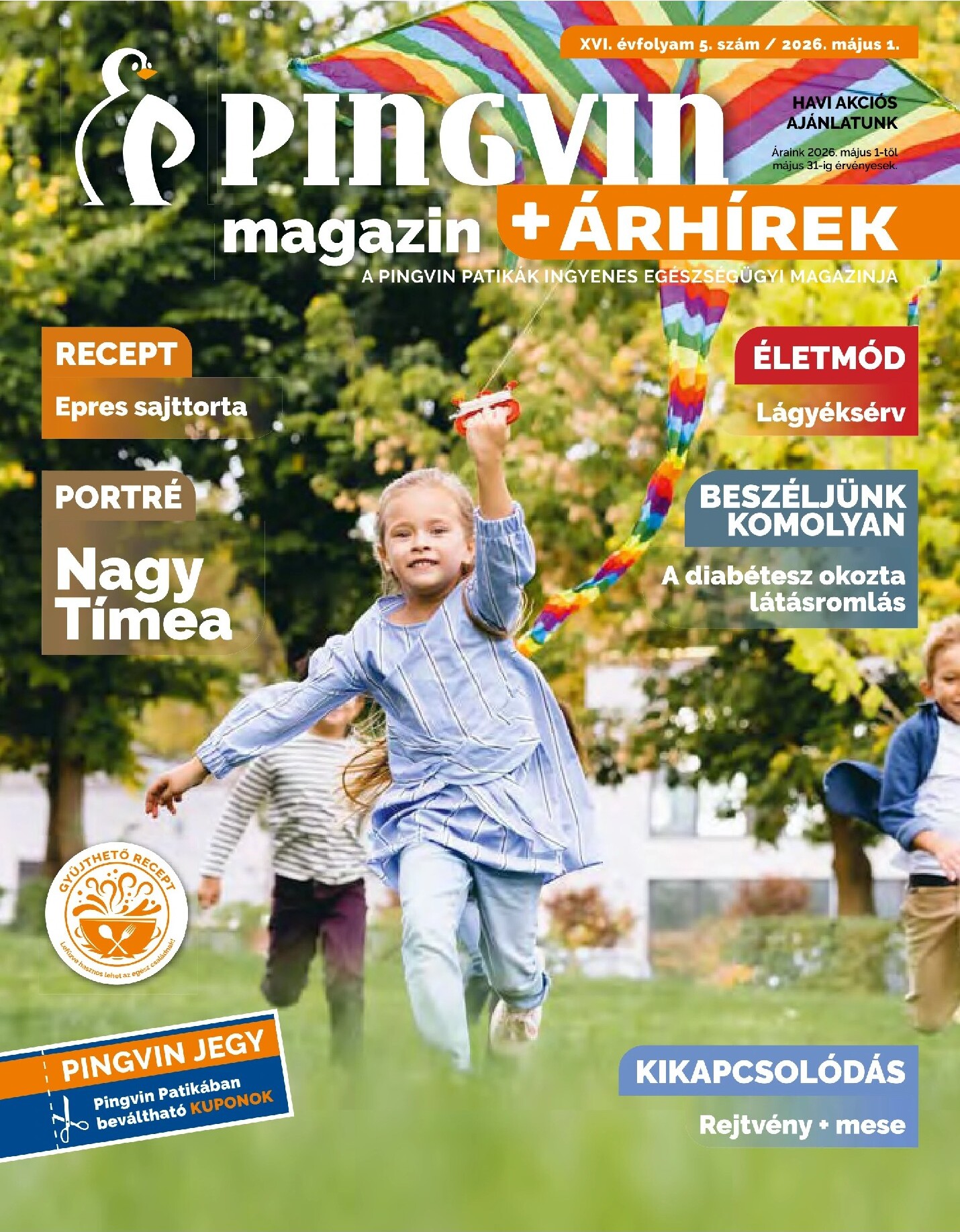 pingvin-patika - Aktuális Pingvin Patika - Magazin szórólap érvényes péntektől 2026.05.01.-től vasárnaptól 2026.05.31.-ig - page: 1