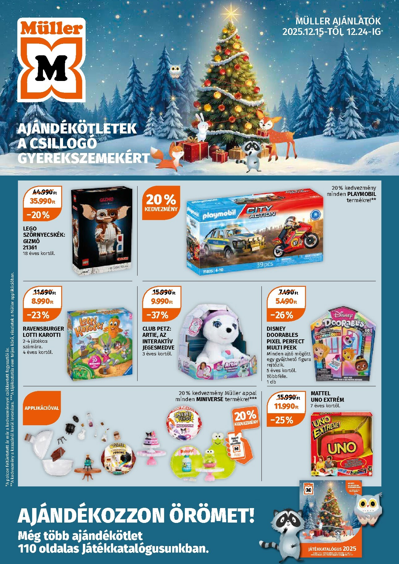 muller - Müller - Játékprospektus akciós újság, érvényes 12.15. - 12.24. - page: 1