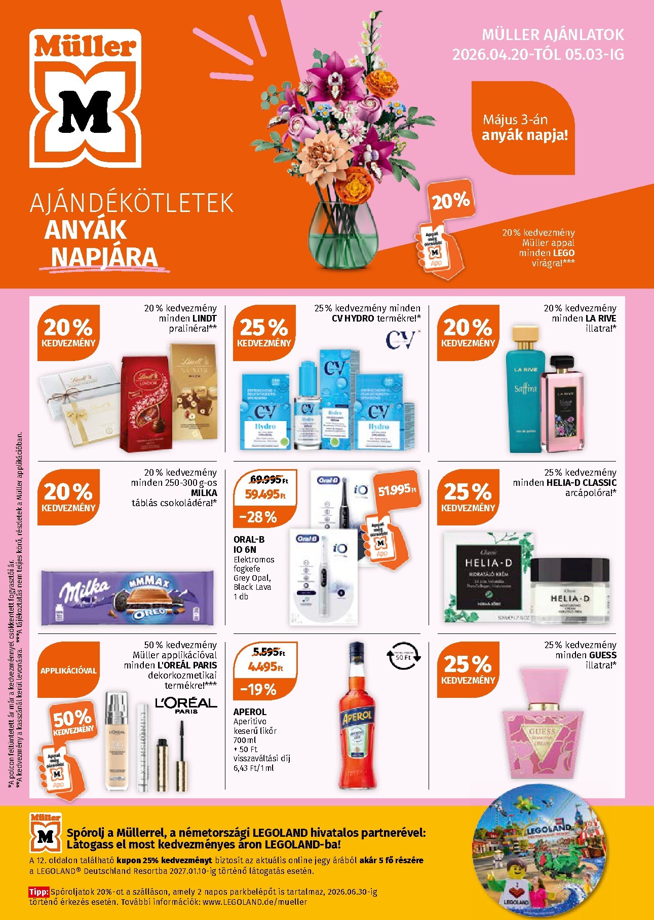 muller - Müller hirdetmény a következő hétre hétfőtől 2026.04.20.-tól vasárnaptól 2026.05.03.-ig