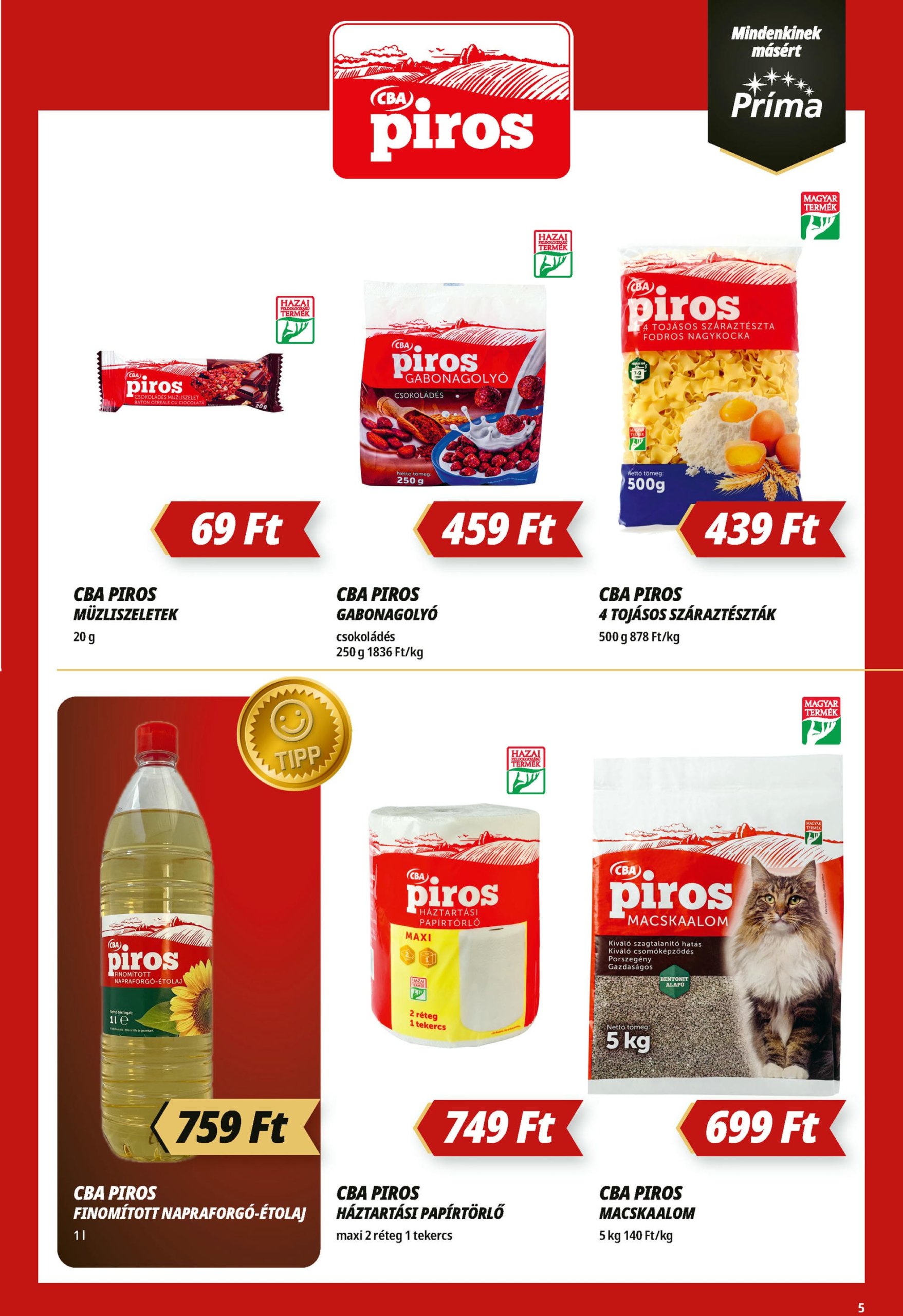prima - Príma akciós újság, érvényes 07.10. - 07.16. - page: 5