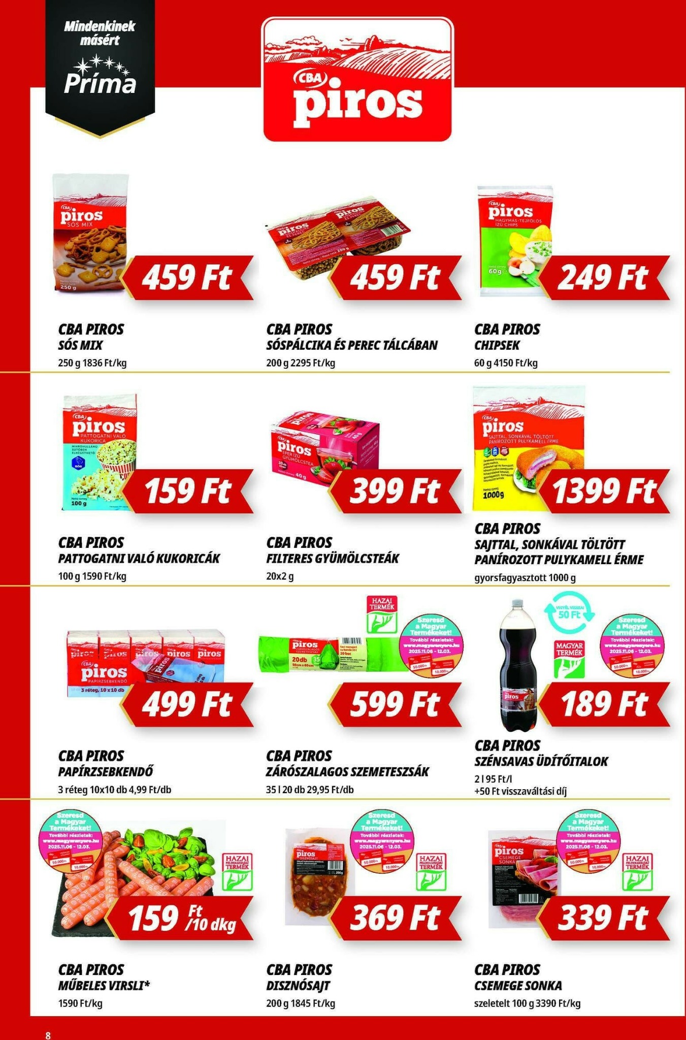 prima - Príma akciós újság, érvényes 11.13. - 11.19. - page: 8