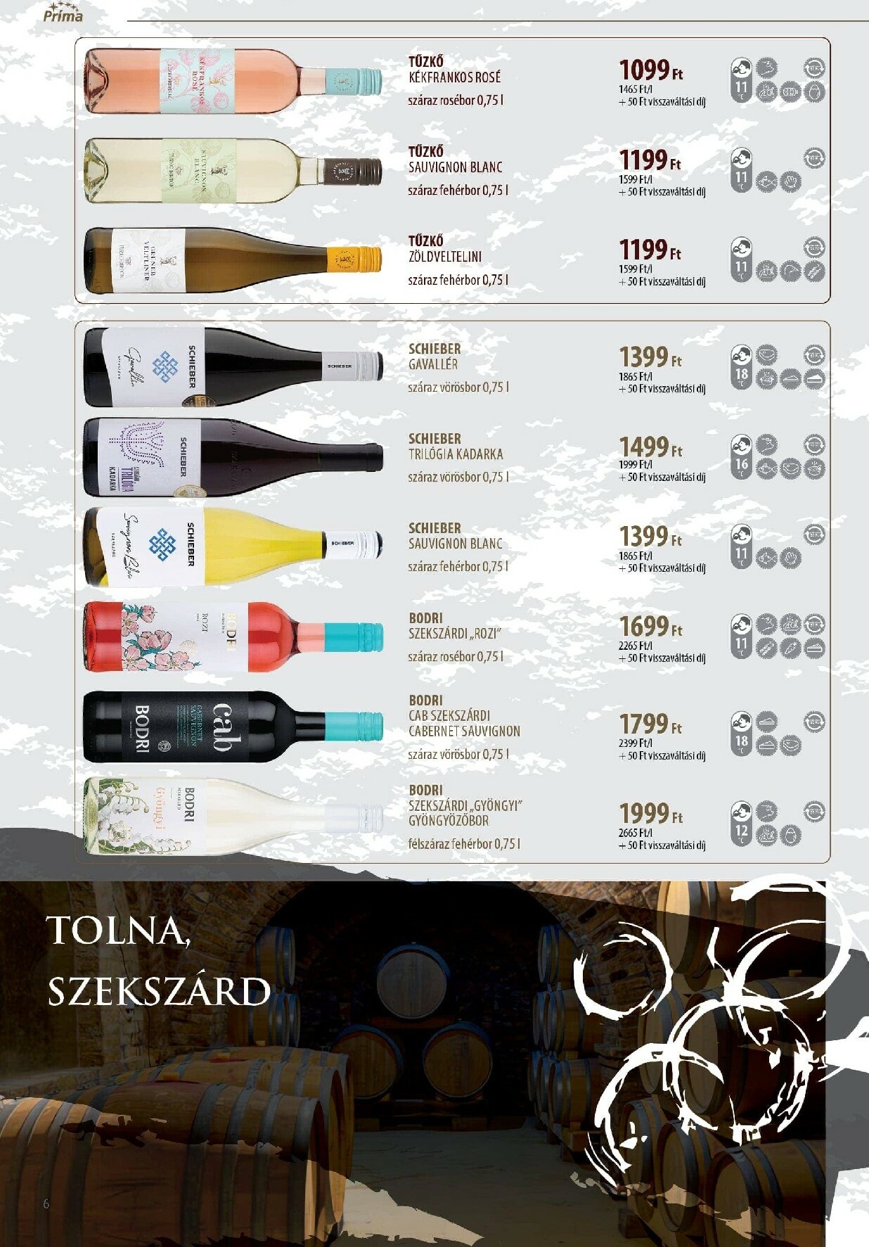 prima - Príma - Borkatalógus akciós újság, érvényes 11.11. - 12.31. - page: 6