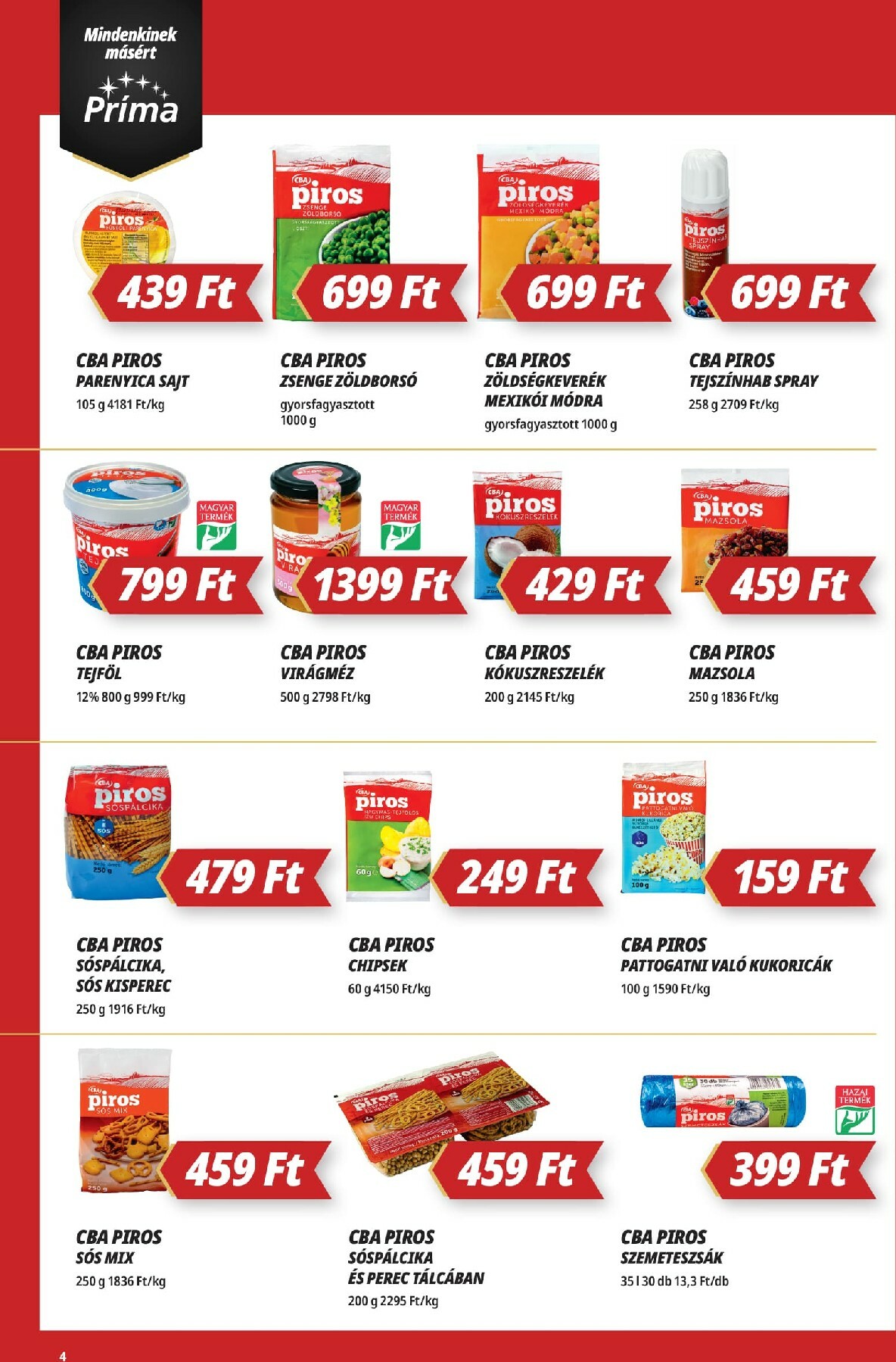 prima - Príma akciós újság, érvényes 12.18. - 12.31. - page: 4