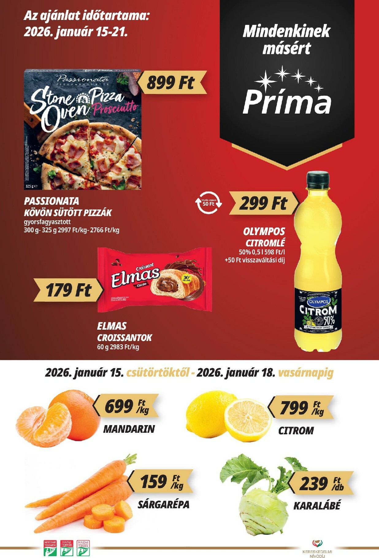 prima - Príma akciós újság, érvényes 01.15. - 01.21.