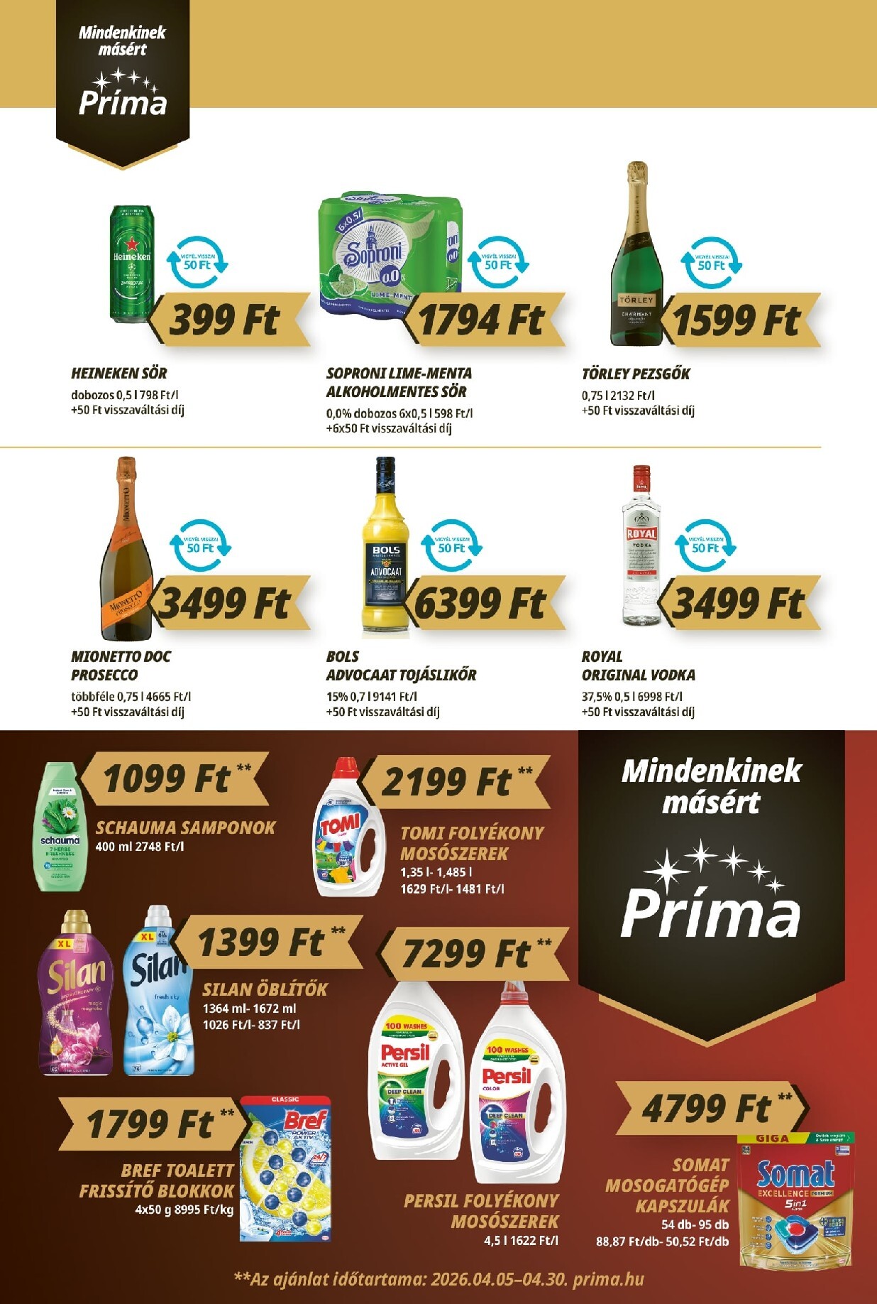 prima - A jövőbeli Príma akciós újság csütörtöktől 2026.04.16.-tól szerdától 2026.04.22.-ig érvényes. - page: 8