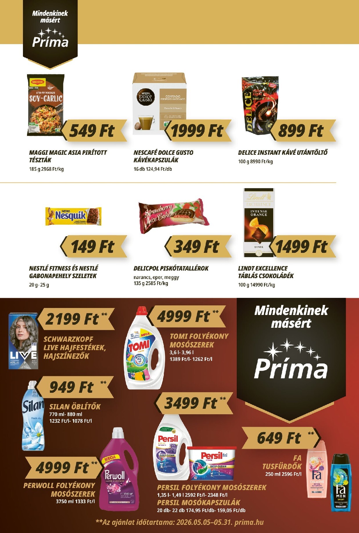 prima - A jövőbeli Príma akciós újság csütörtöktől 2026.05.14.-tól szerdától 2026.05.20.-ig érvényes. - page: 8