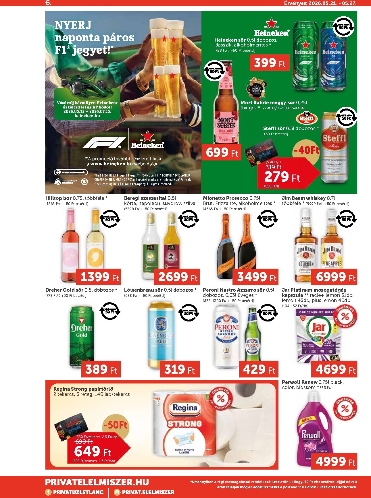 privat-elelmiszer - Aktuális Privát Max szórólap érvényes csütörtöktől 2026.05.21.-től szerdától 2026.05.27.-ig - page: 6