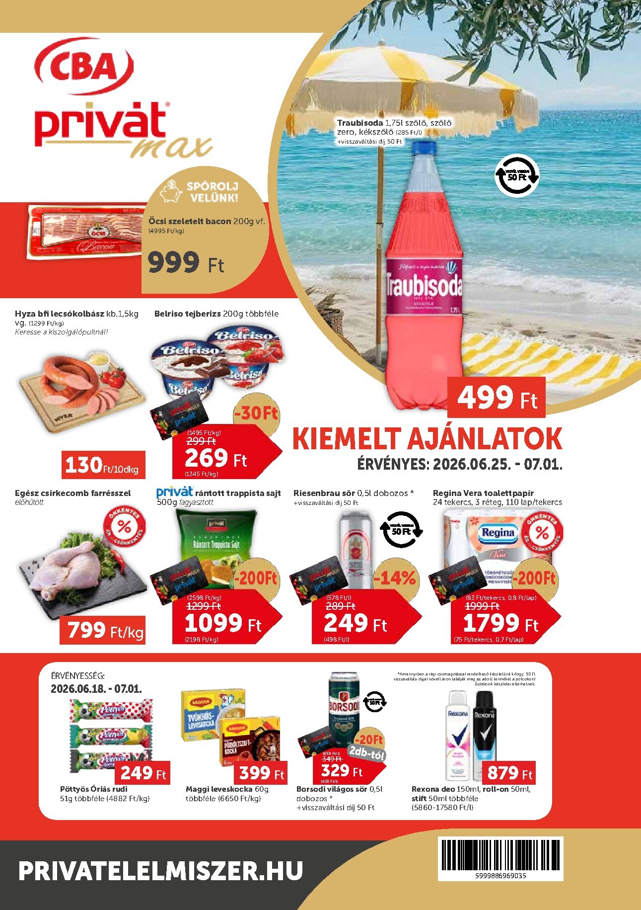 privat-elelmiszer - A jövőbeli Privát Max akciós újság csütörtöktől 2026.06.25.-tól szerdától 2026.07.01.-ig érvényes.