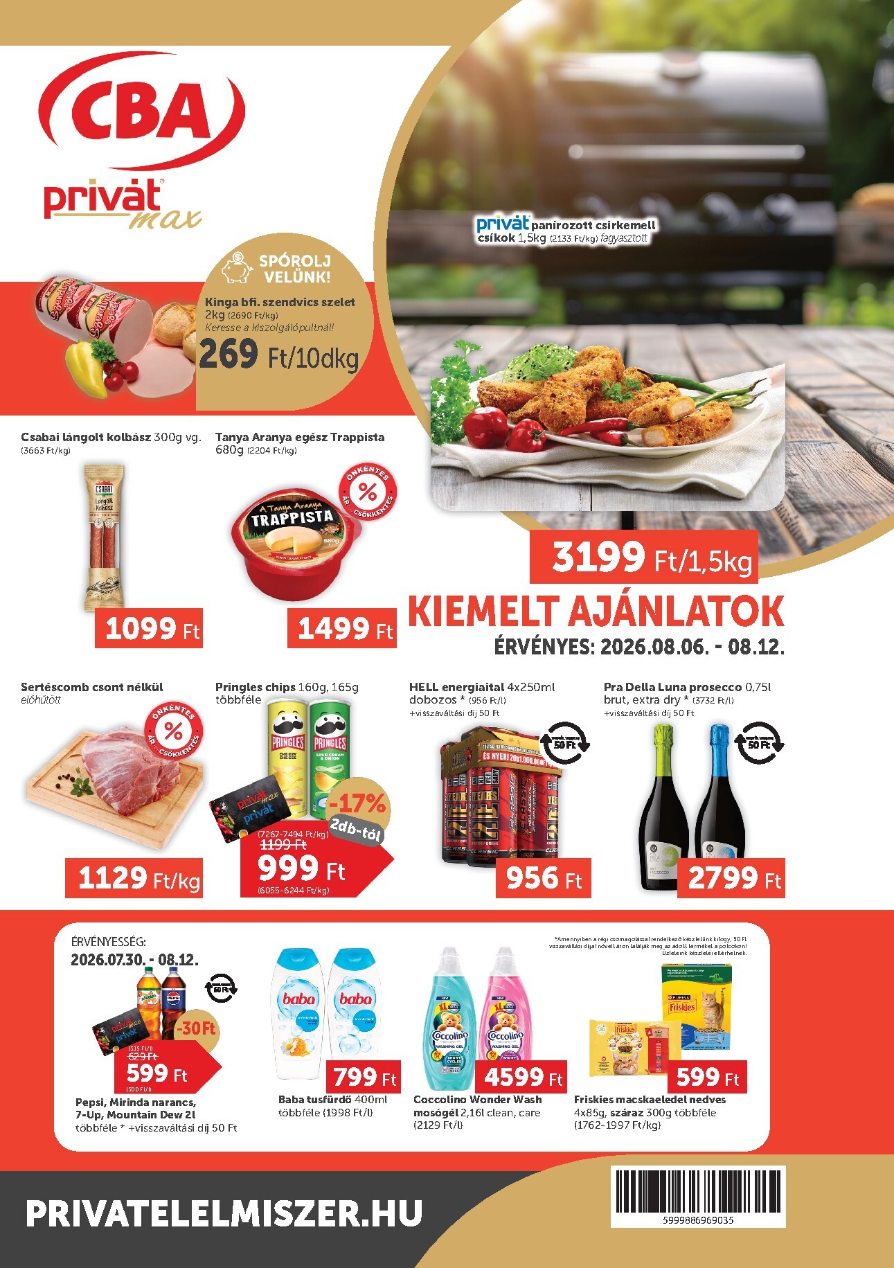 privat-elelmiszer - A jövőbeli Privát Max akciós újság csütörtöktől 2026.08.06.-tól szerdától 2026.08.12.-ig érvényes.