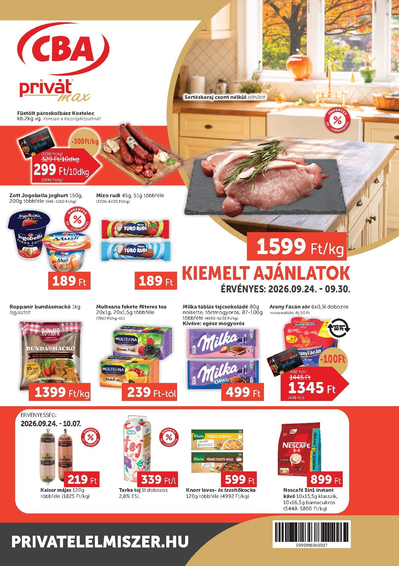 privat-elelmiszer - A jövőbeli Privát Max akciós újság csütörtöktől 2026.09.24.-tól szerdától 2026.09.30.-ig érvényes.