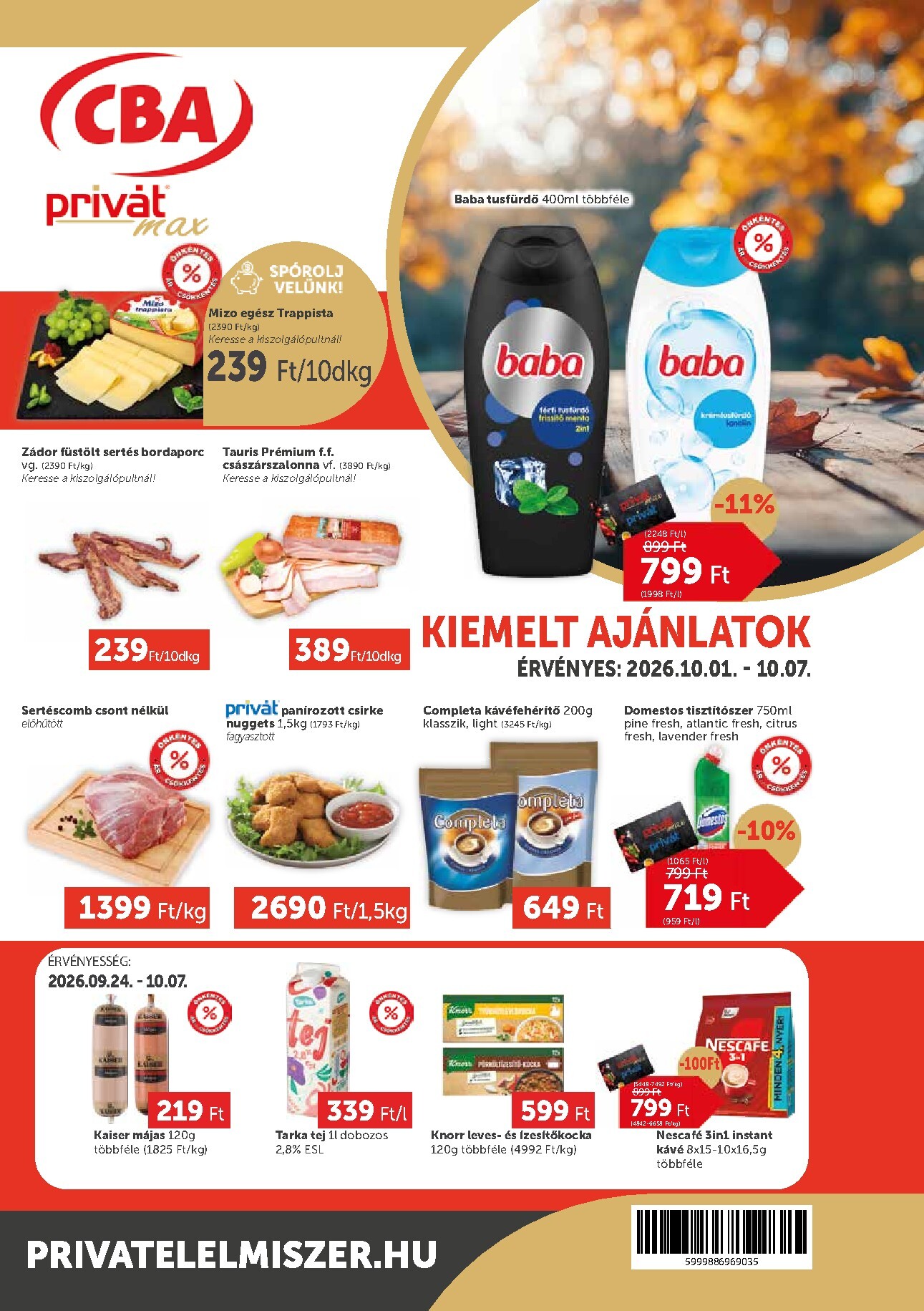 privat-elelmiszer - A jövőbeli Privát Max akciós újság csütörtöktől 2026.10.01.-tól szerdától 2026.10.07.-ig érvényes.