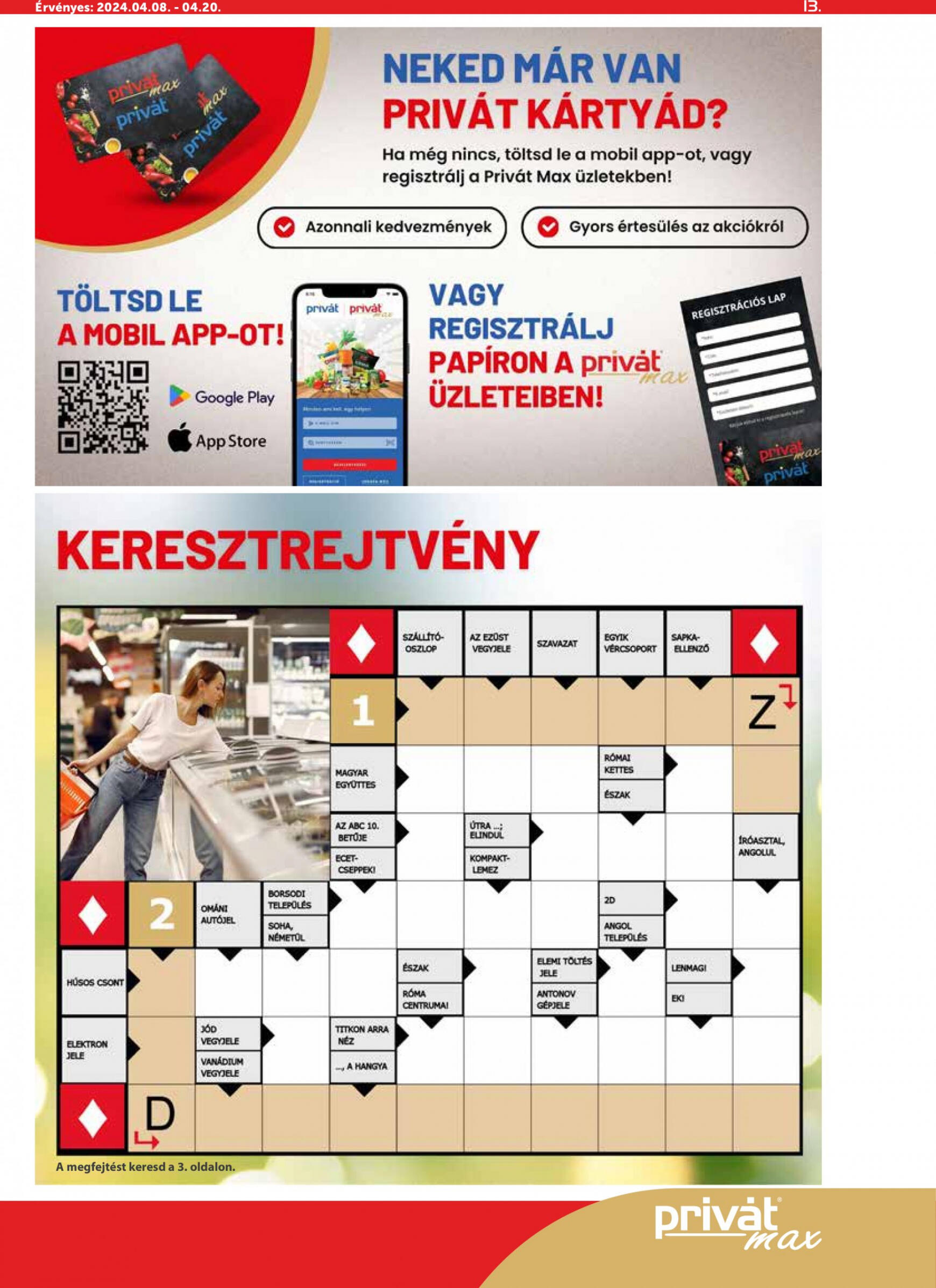 privat-elelmiszer - Aktuális újság Privát MAX 04.08. - 04.20. - page: 13