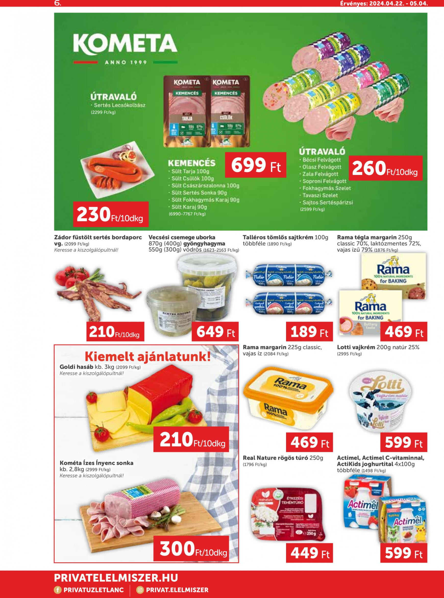 privat-elelmiszer - Aktuális újság Privát MAX 04.22. - 05.04. - page: 6