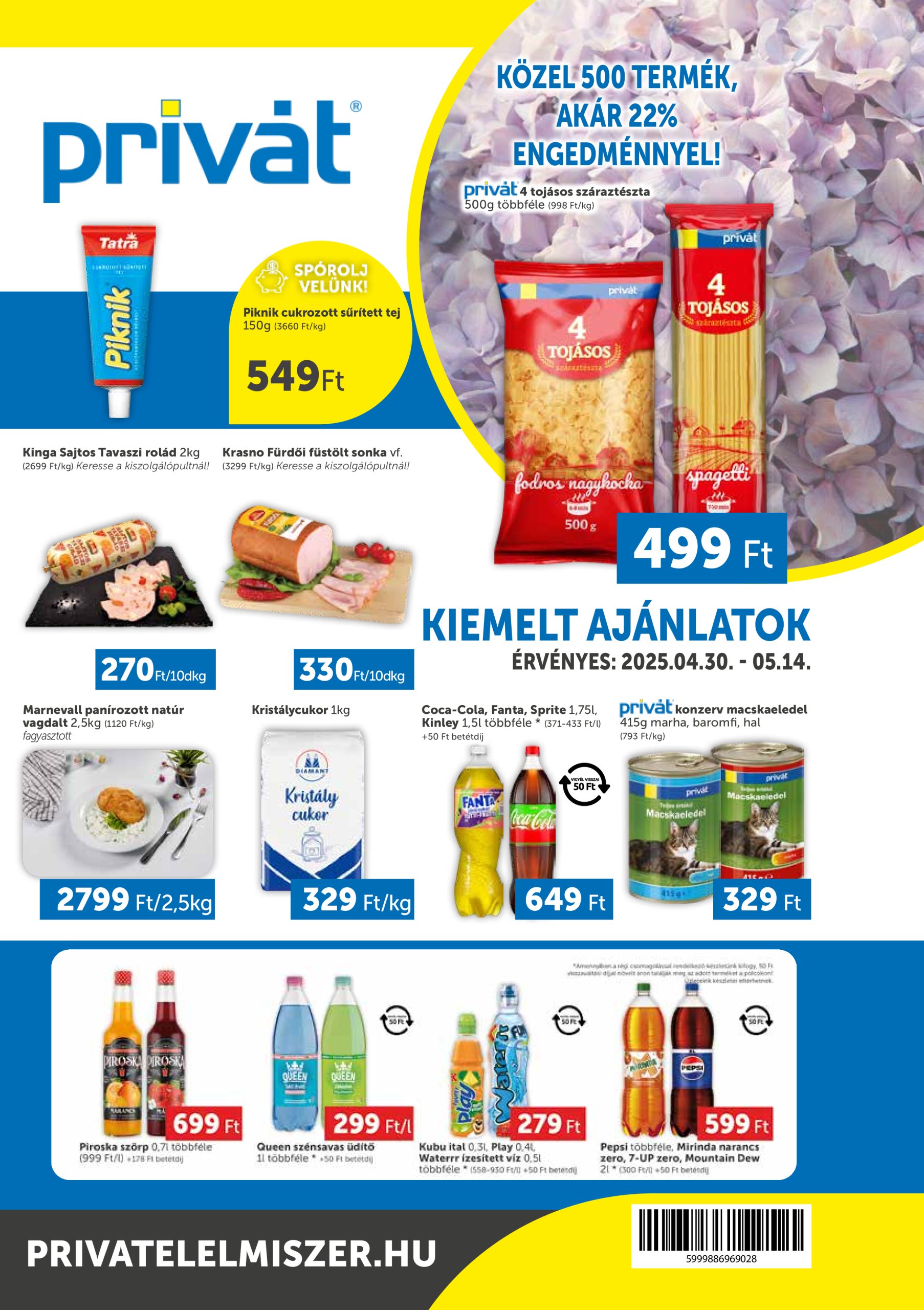 privat-elelmiszer - Privát akciós újság, érvényes 04.30. - 05.14.