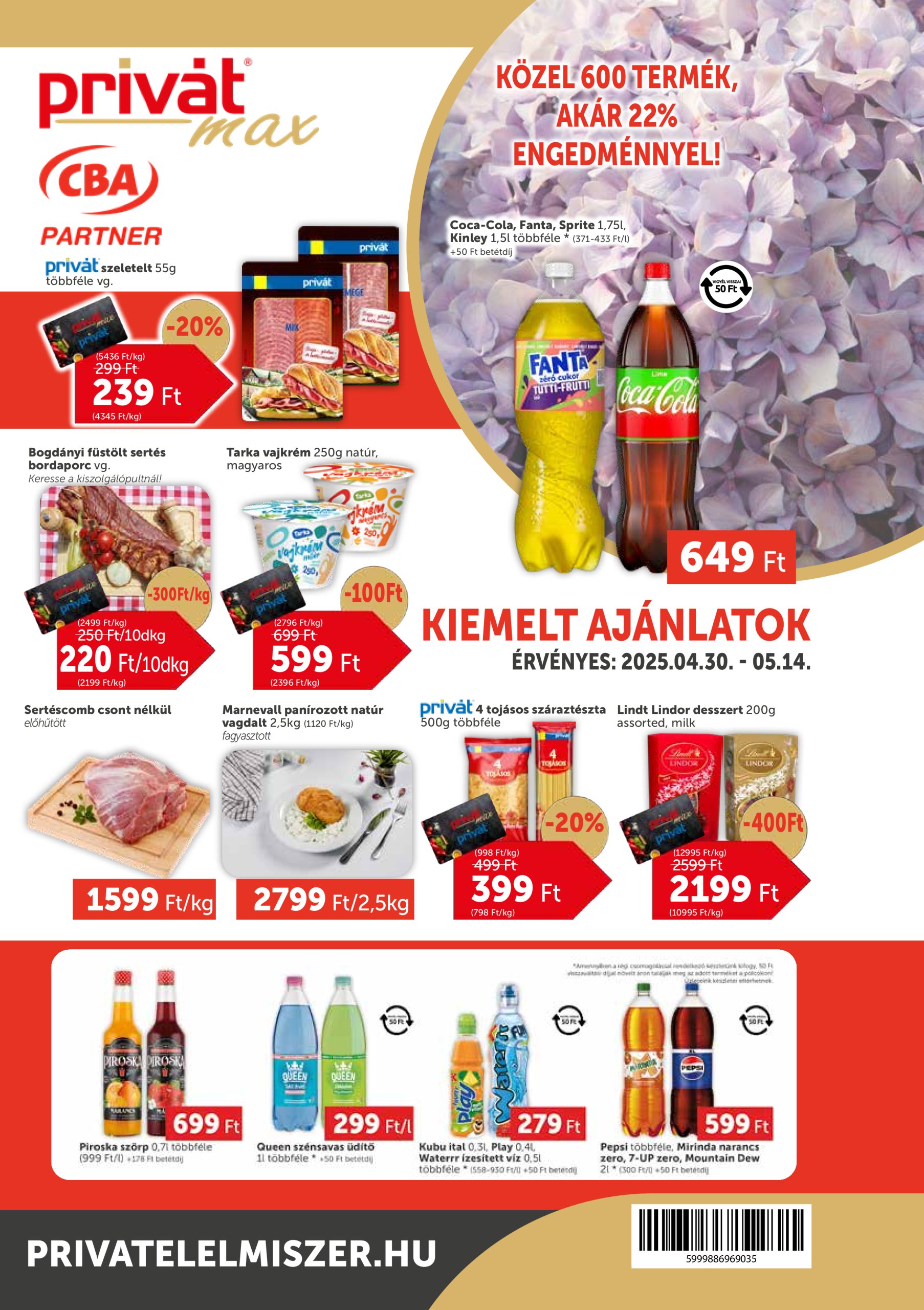 privat-elelmiszer - Privát Max akciós újság, érvényes 04.30. - 05.14.