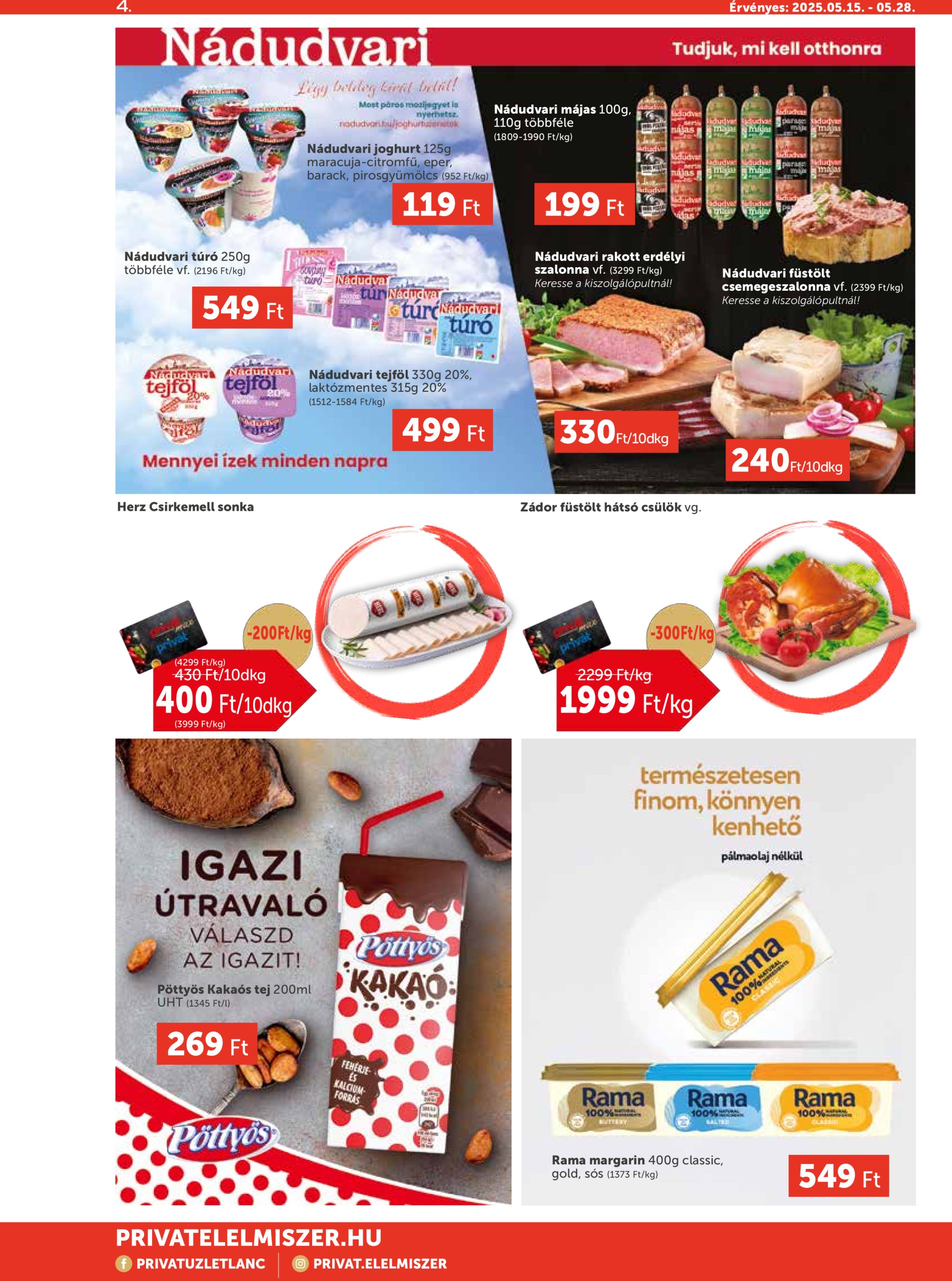 privat-elelmiszer - Privát Max akciós újság, érvényes 05.15. - 05.28. - page: 4