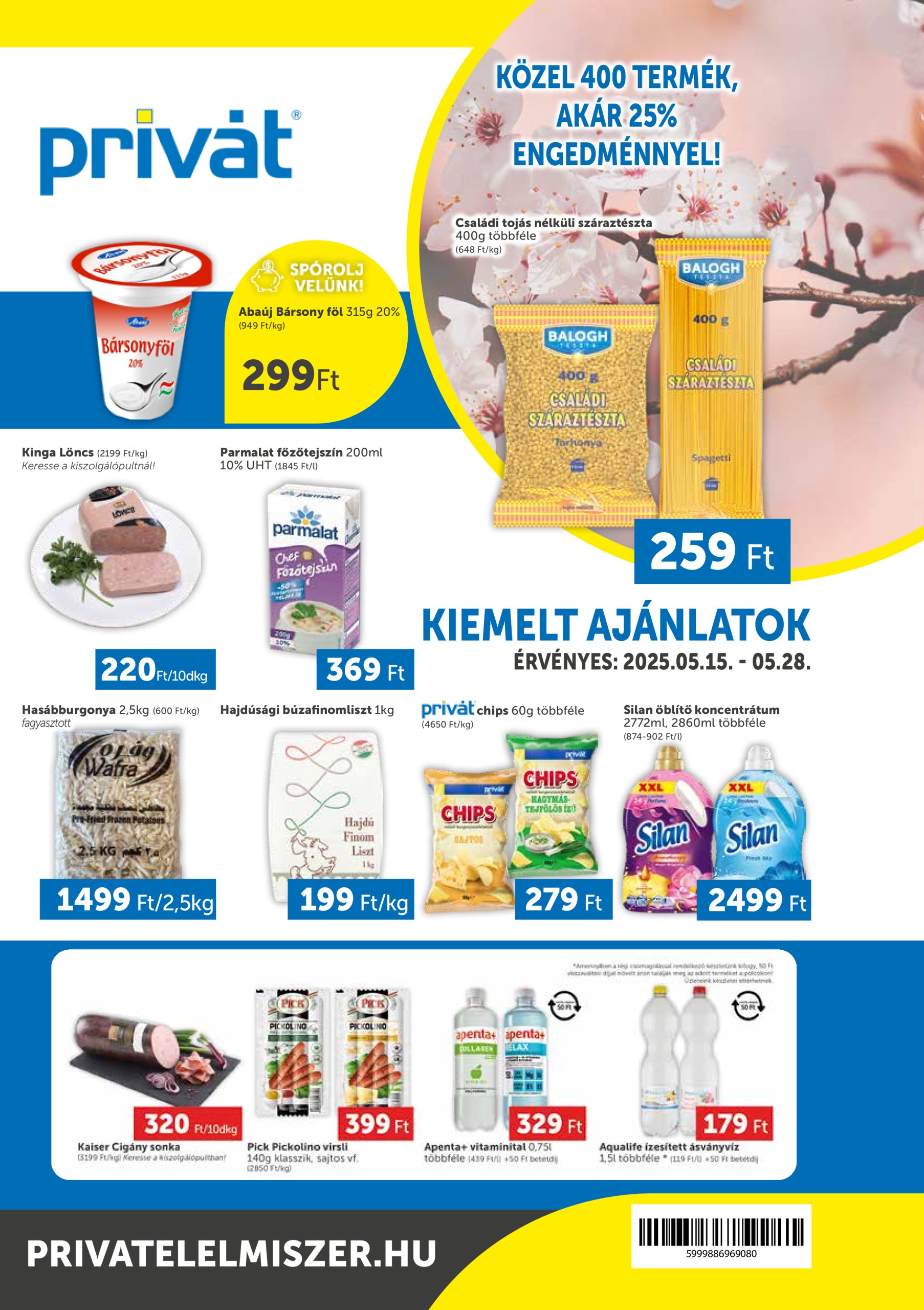 privat-elelmiszer - Privát akciós újság, érvényes 05.15. - 05.28. - page: 1