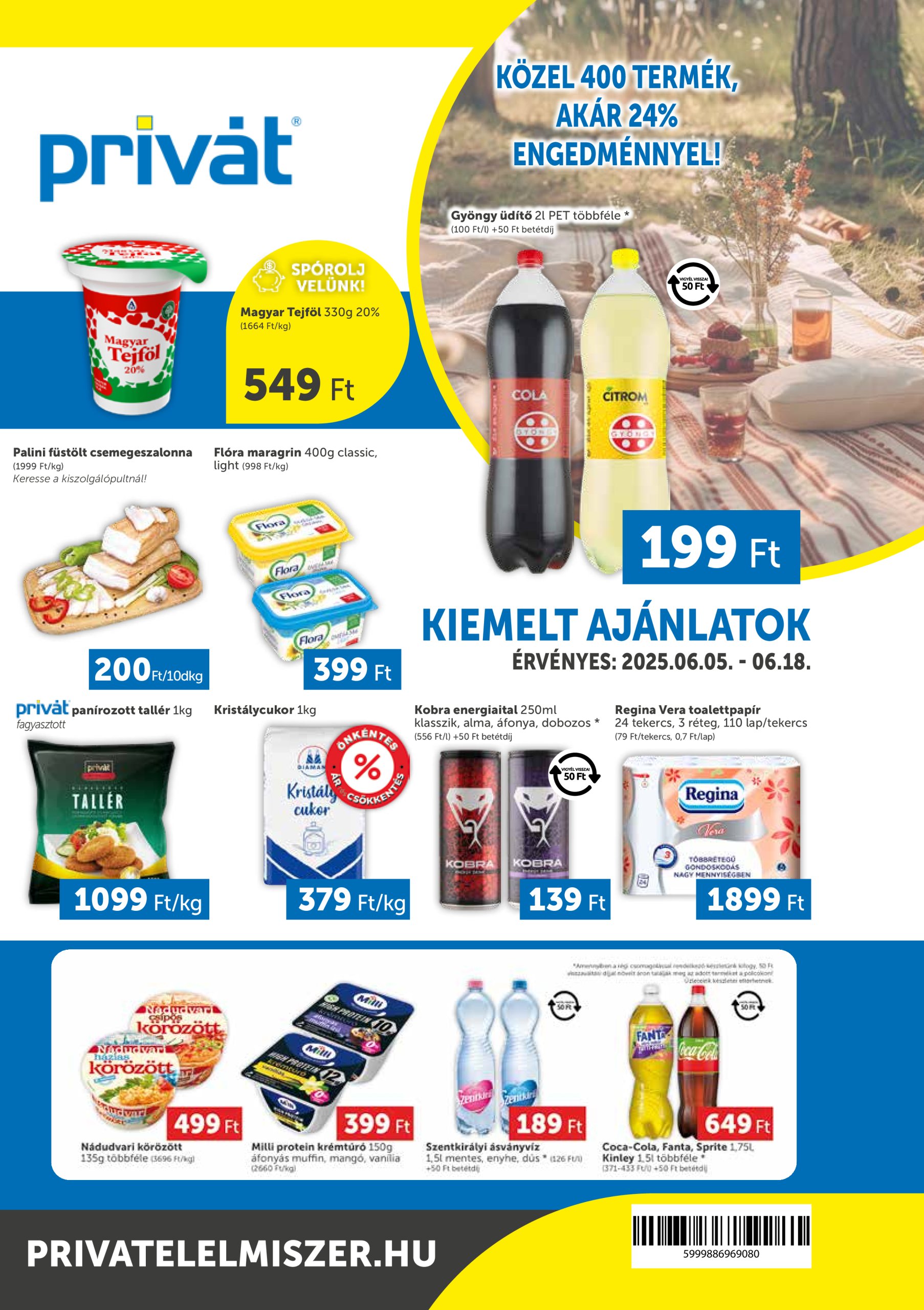 privat-elelmiszer - Privát akciós újság, érvényes 06.05. - 06.18. - page: 1