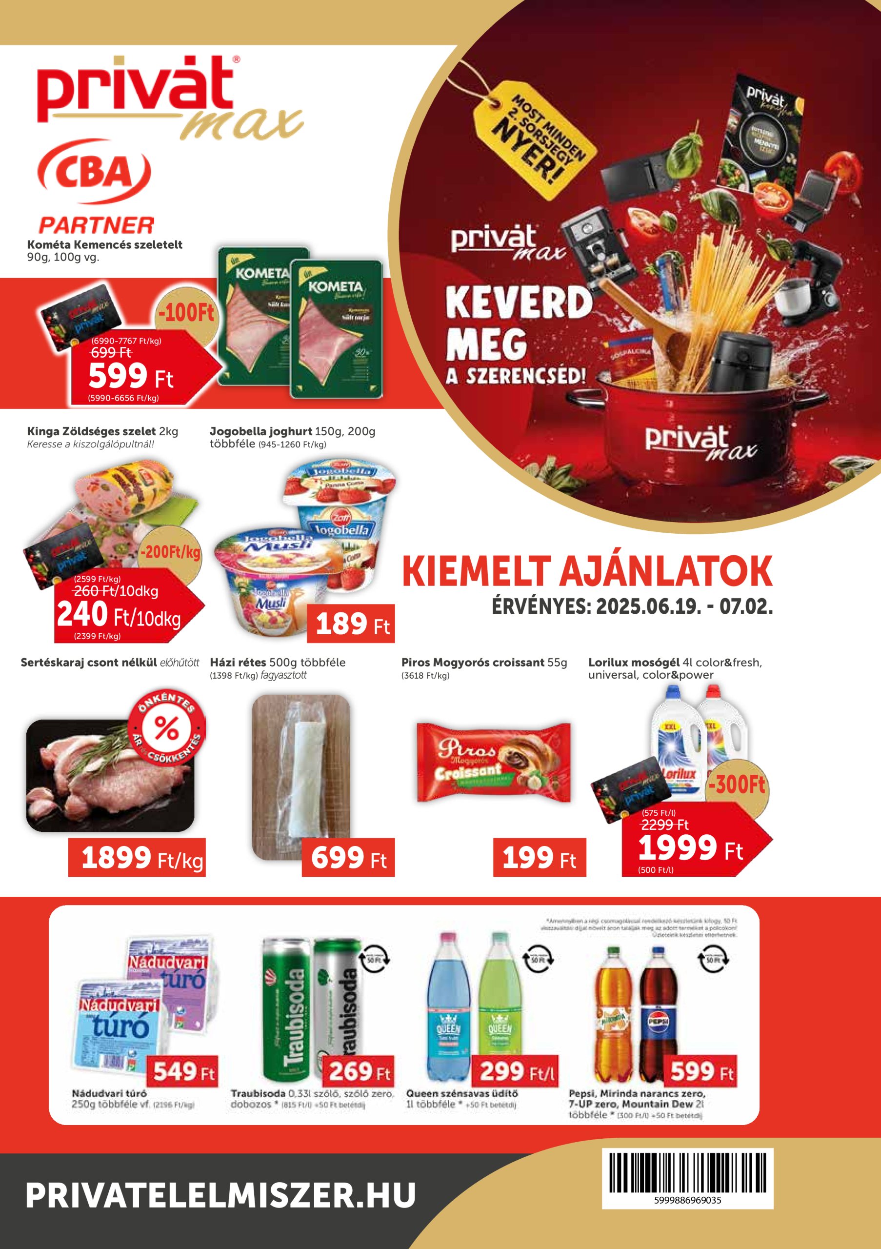 privat-elelmiszer - Privát Max akciós újság, érvényes 06.19. - 07.02.