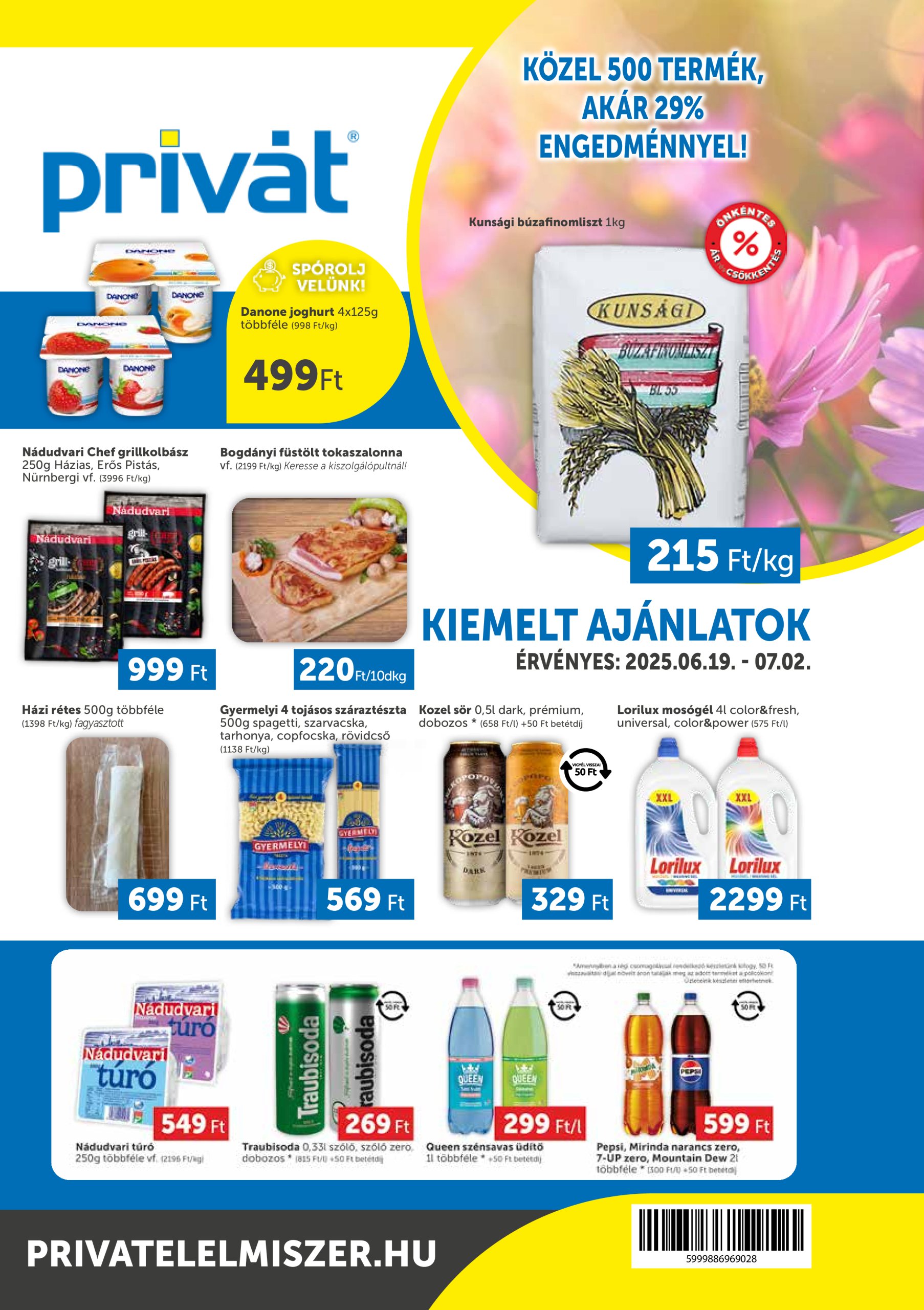 privat-elelmiszer - Privát akciós újság, érvényes 06.19. - 07.02.